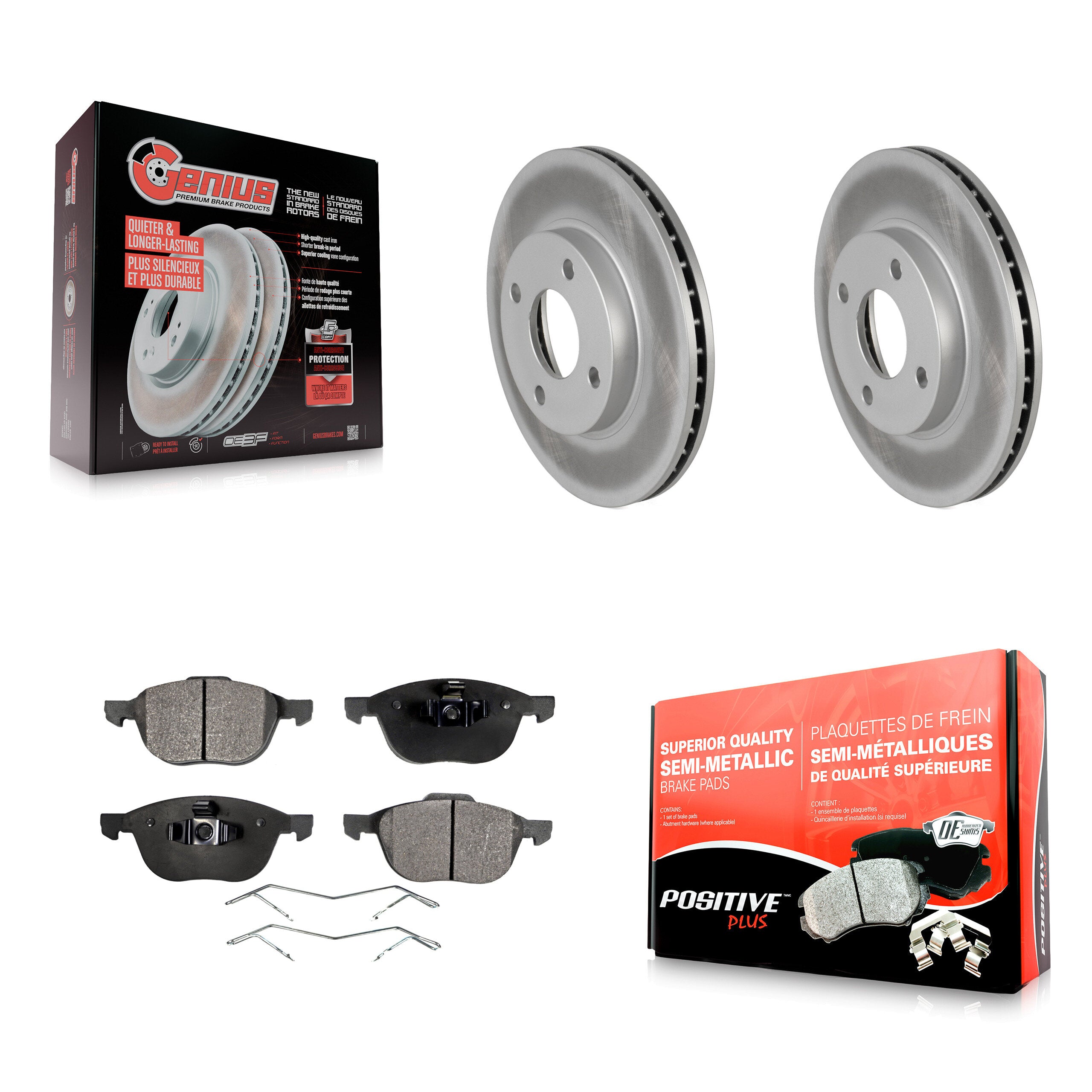 Transit Auto KGF-100079 Disc Brake Kit for 2004 Ford Focus - Front