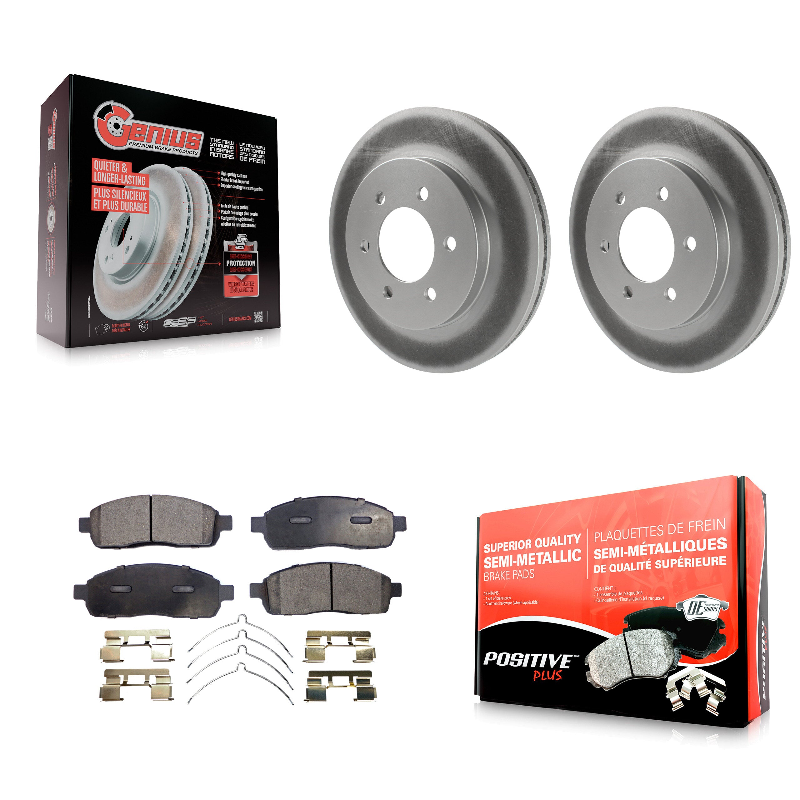 Transit Auto KGF-100089 Disc Brake Kit for 2004-2008 Lincoln Mark LT, Ford F-150 - Front