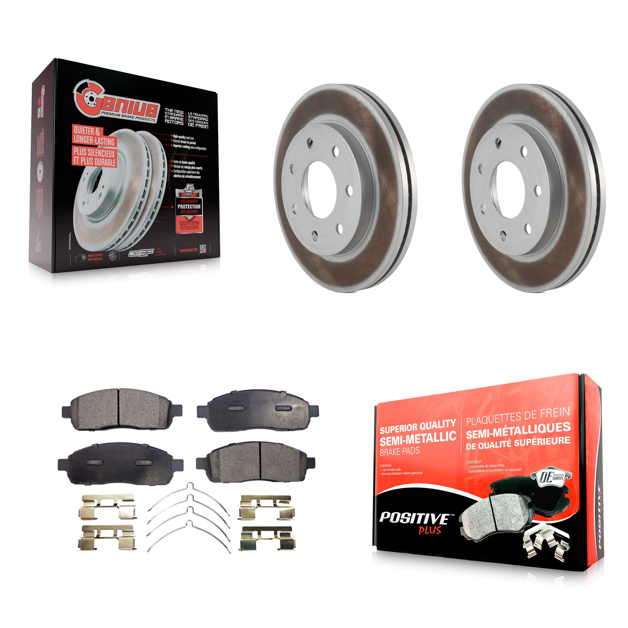 Transit Auto KGF-100090 Disc Brake Kit for 2004-2008 Lincoln Mark LT, Ford F-150 - Front