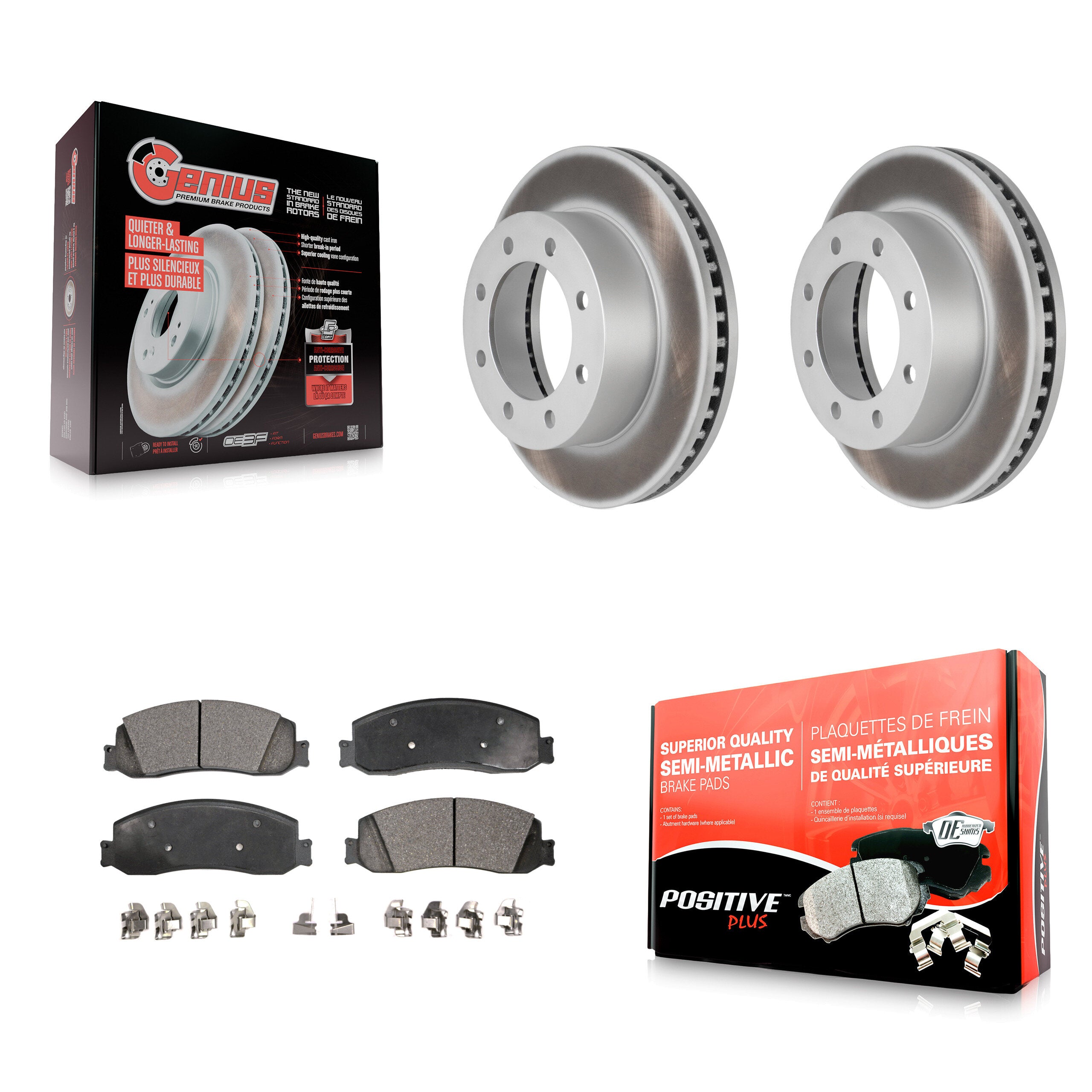 Transit Auto KGF-100095 Disc Brake Kit for 2008-2012 Ford F-250 Super Duty, Ford F-350 Super Duty - Front