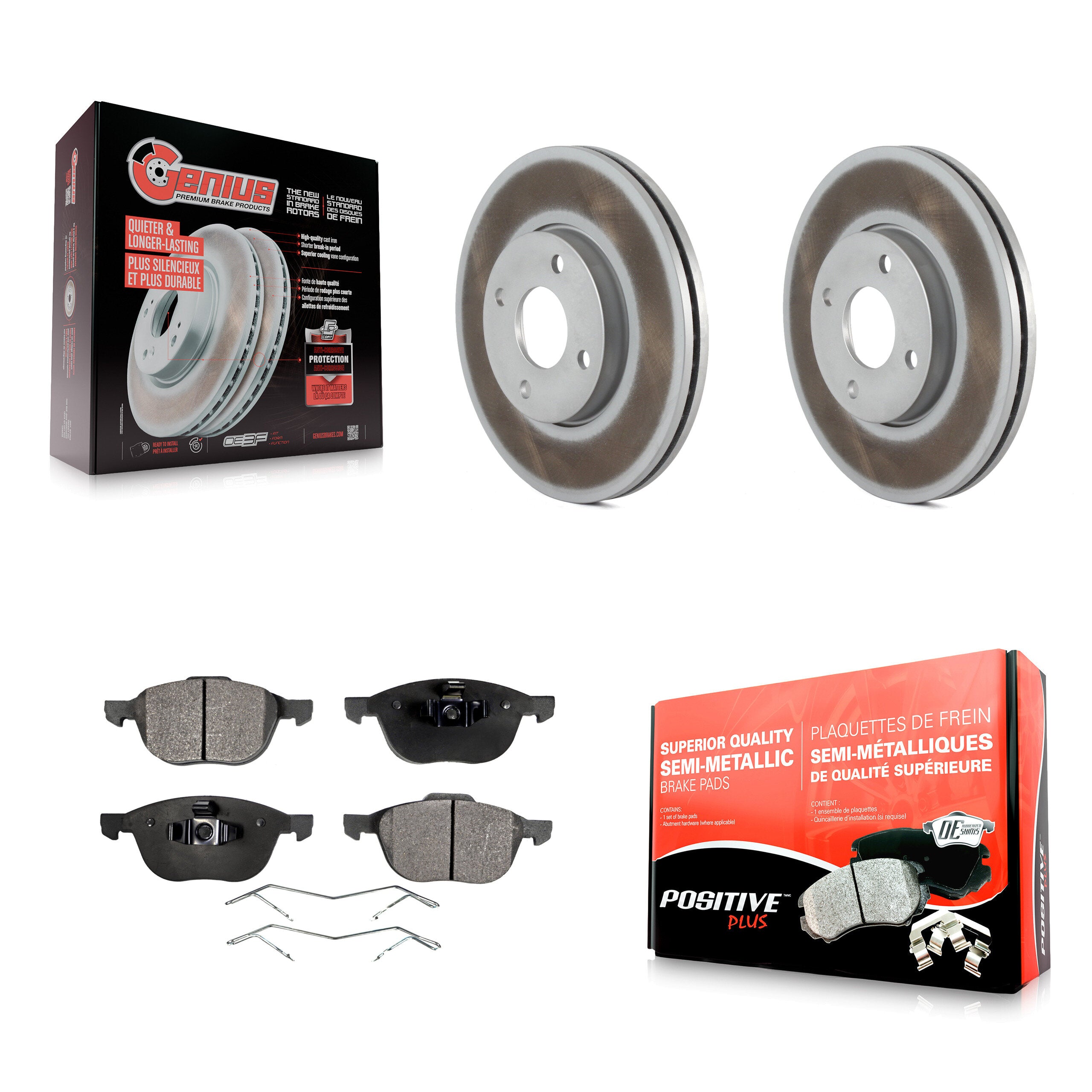 Transit Auto KGF-100101 Disc Brake Kit for 2005-2007 Ford Focus - Front