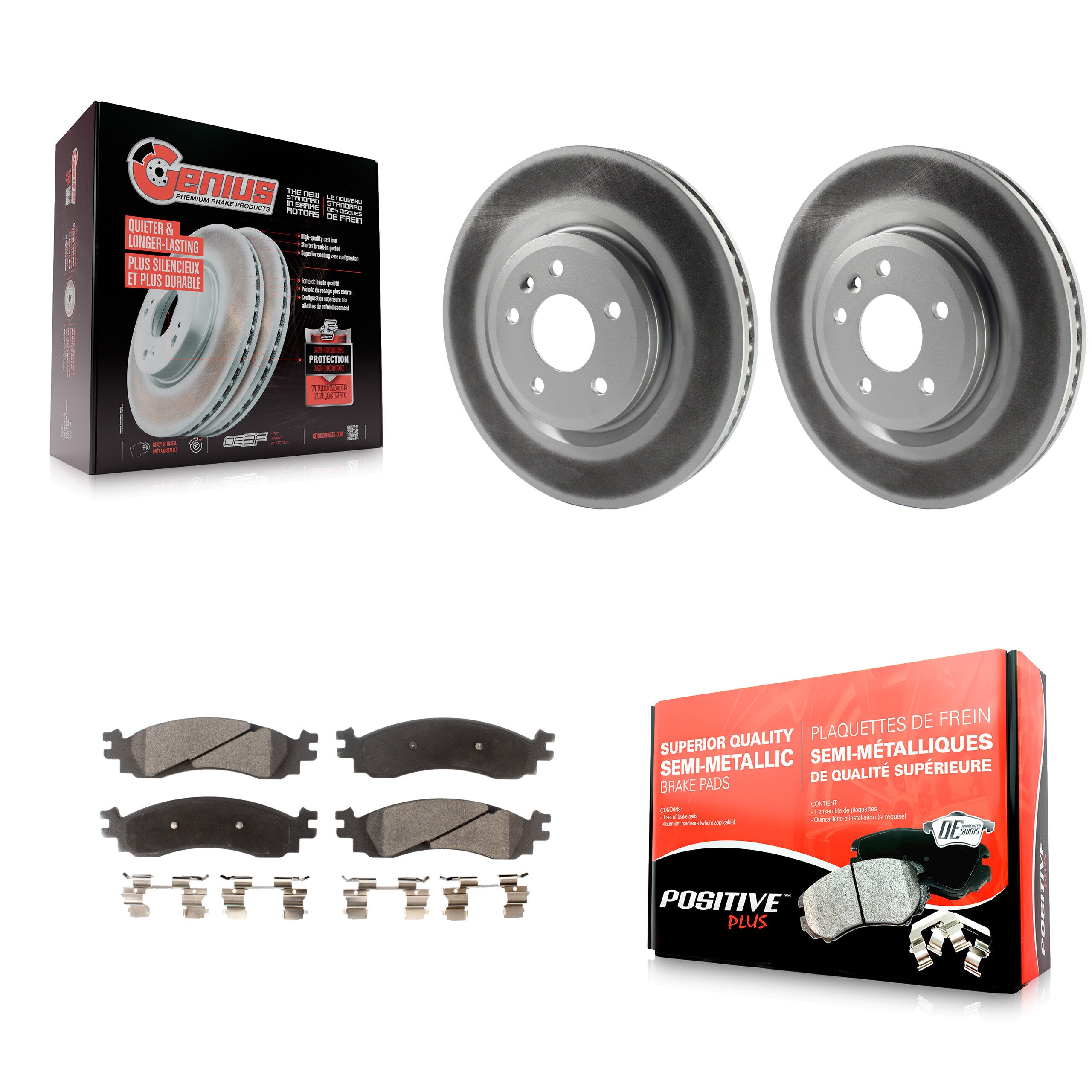 Transit Auto KGF-100114 Disc Brake Kit for 2010-2012 Ford Taurus - Front