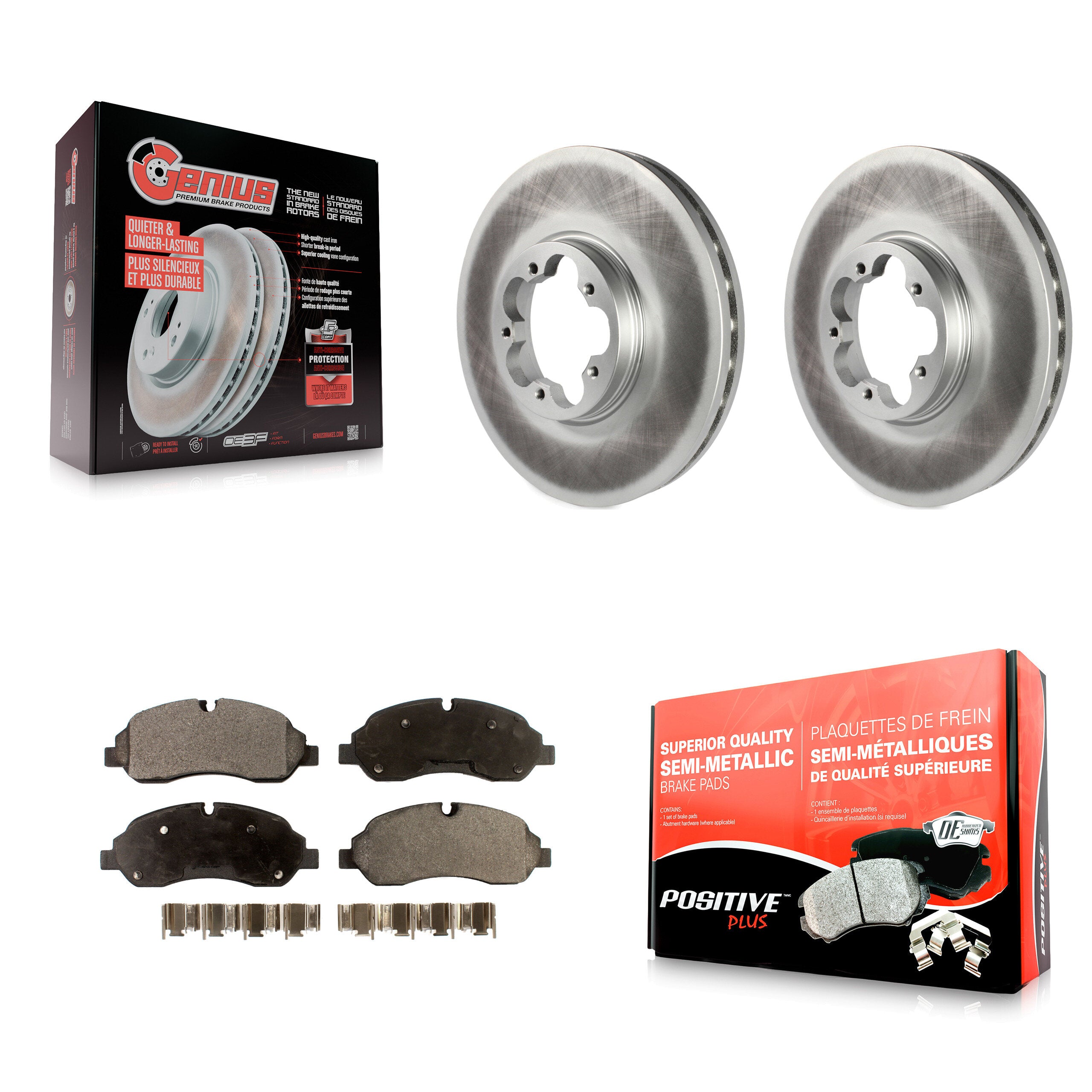 Transit Auto KGF-100127 Disc Brake Kit for 2015-2019 Ford Transit-150, Ford Transit-250, Ford Transit-350 - Front