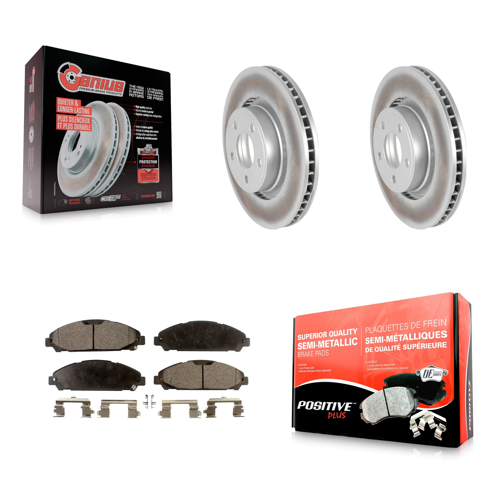 Transit Auto KGF-100128 Disc Brake Kit for 2015-2020 Ford Mustang - Front