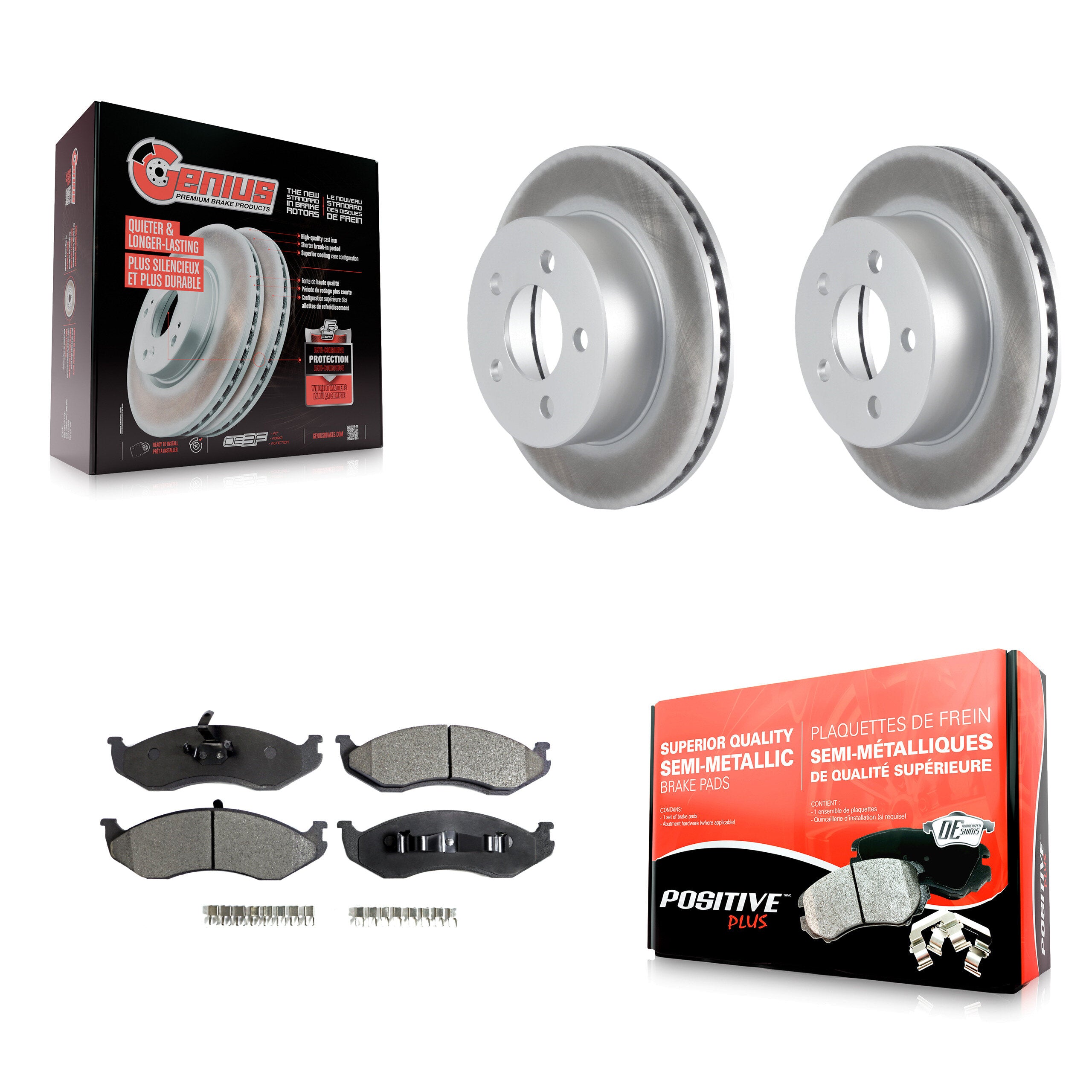 Transit Auto KGF-100138 Disc Brake Kit for 1993-2006 Jeep Cherokee, Jeep TJ and More - Front