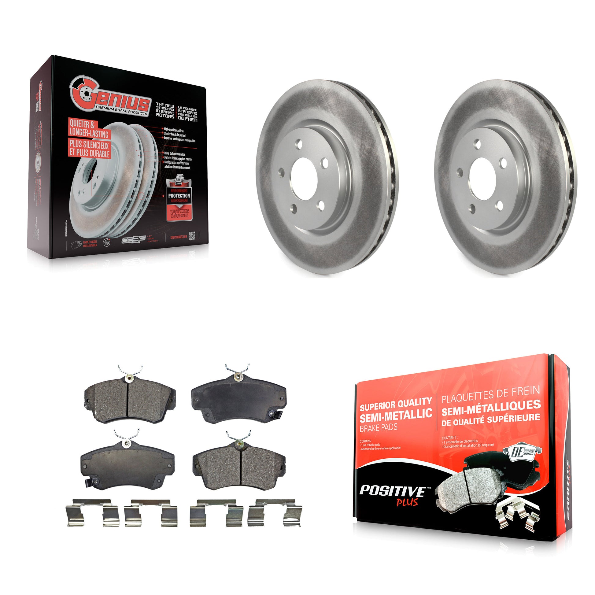 Transit Auto KGF-100140 Disc Brake Kit for 2001-2010 Chrysler PT Cruiser - Front