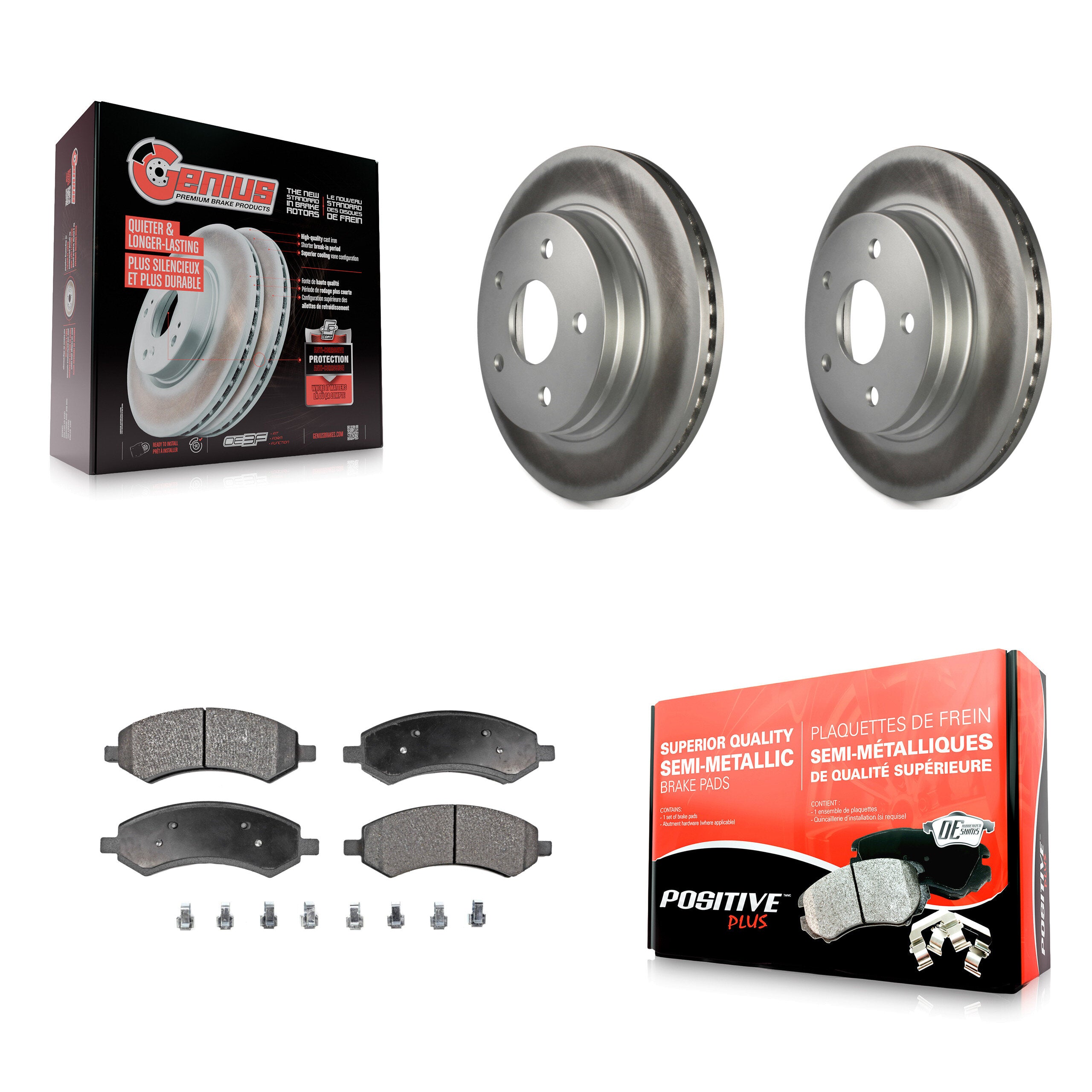Transit Auto KGF-100146 Disc Brake Kit for 2006-2023 Ram 1500 Classic, Ram 1500 and More - Front