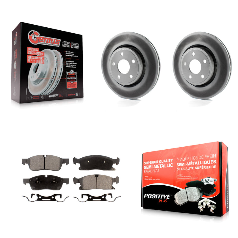 Transit Auto KGF-100171 Disc Brake Kit for 2011-2024 Jeep Grand Cherokee WK, Dodge Durango, Jeep Grand Cherokee - Front