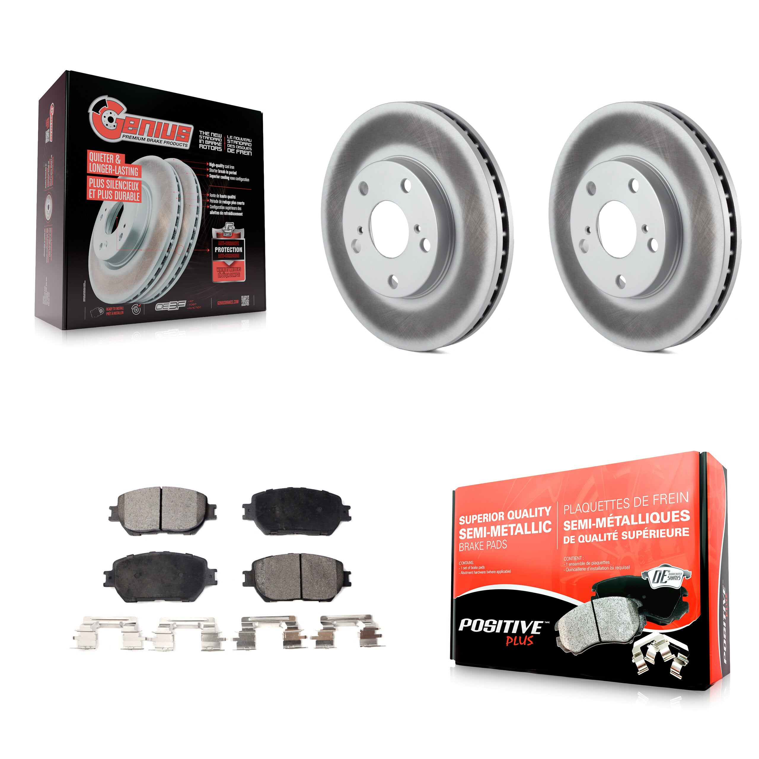 Transit Auto KGF-100188 Disc Brake Kit for 2002-2006 Toyota Camry - Front