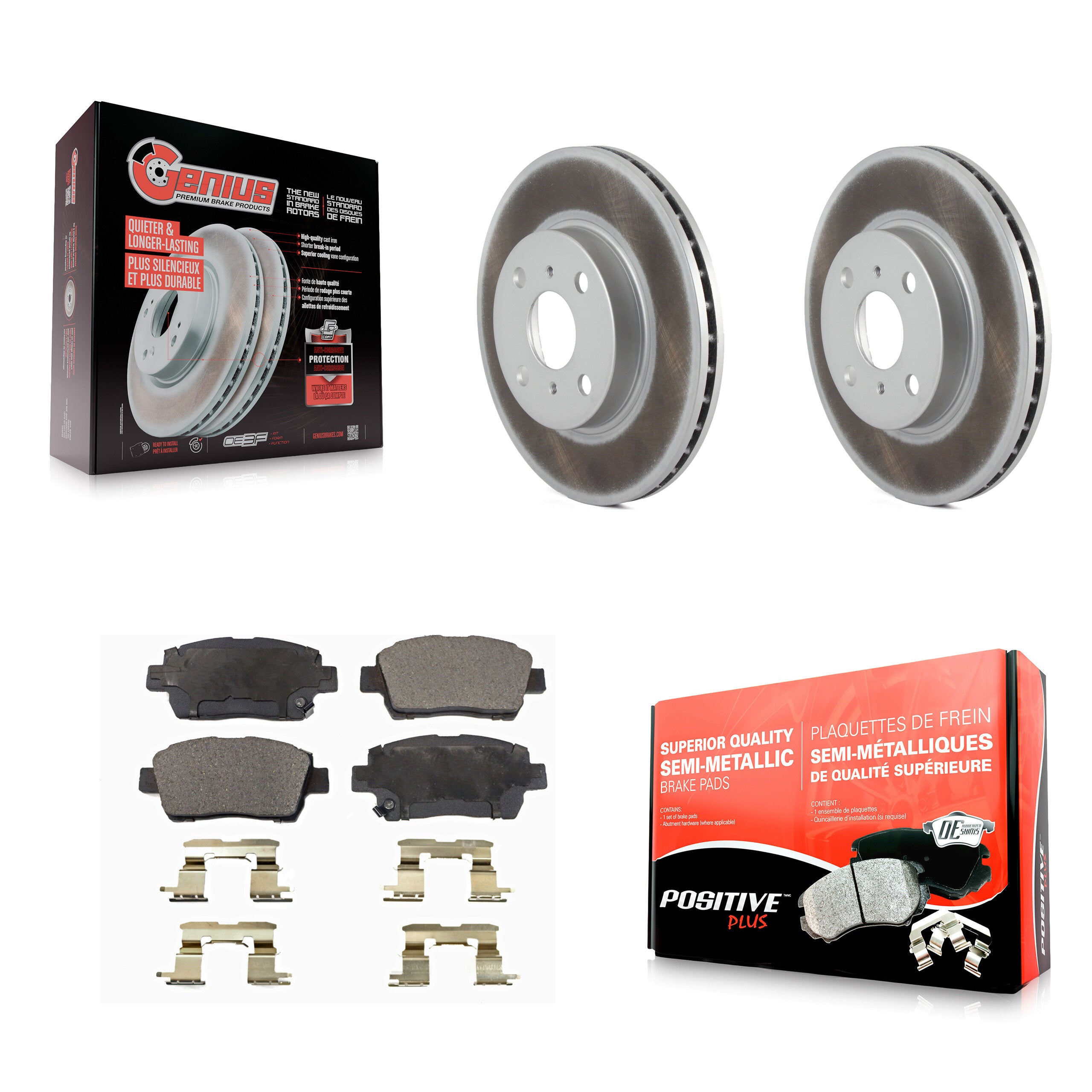 Transit Auto KGF-100193 Disc Brake Kit for 2001-2003 Toyota Prius - Front