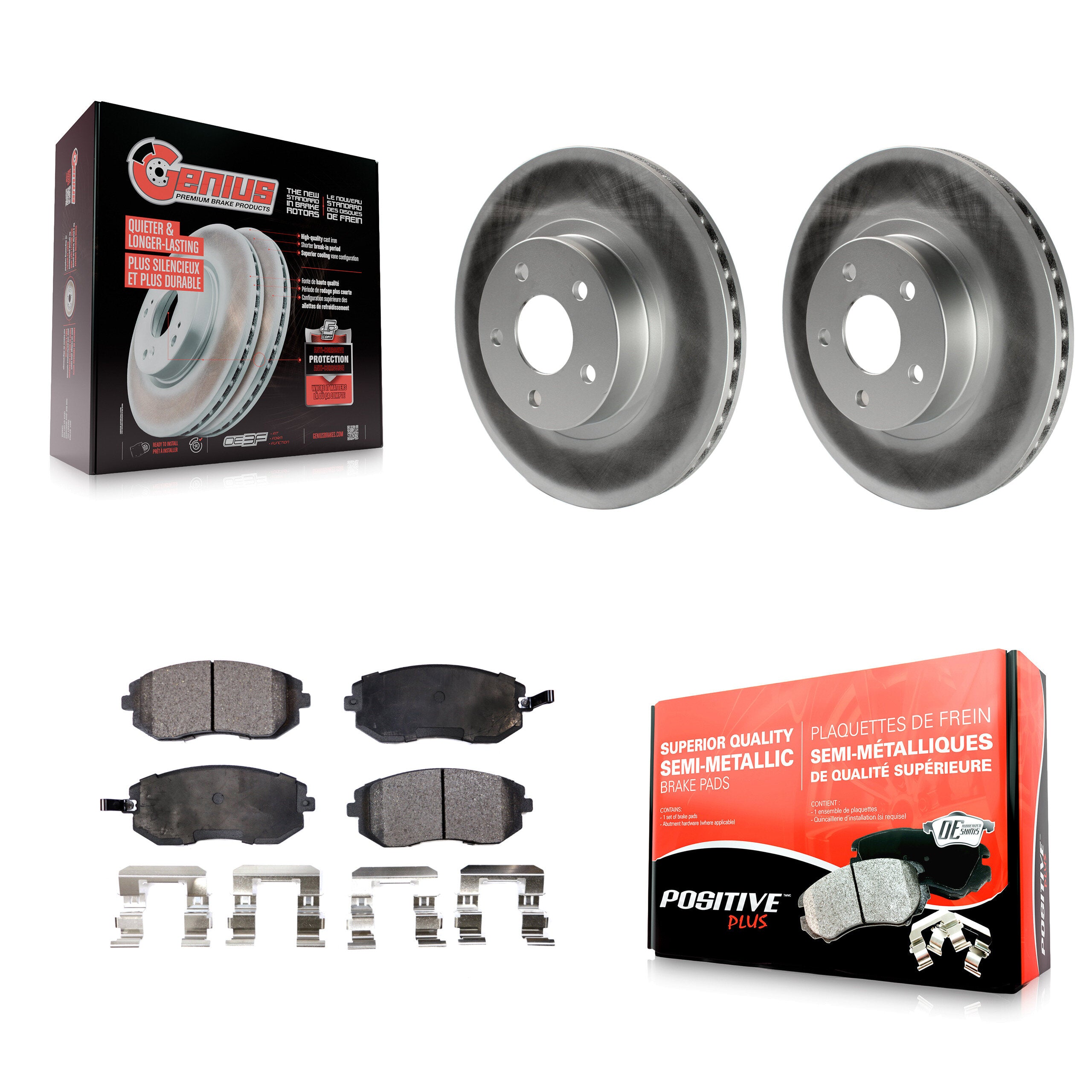 Transit Auto KGF-100203 Disc Brake Kit for 2002-2010 Subaru Impreza, Saab 9-2X, Subaru Legacy - Front