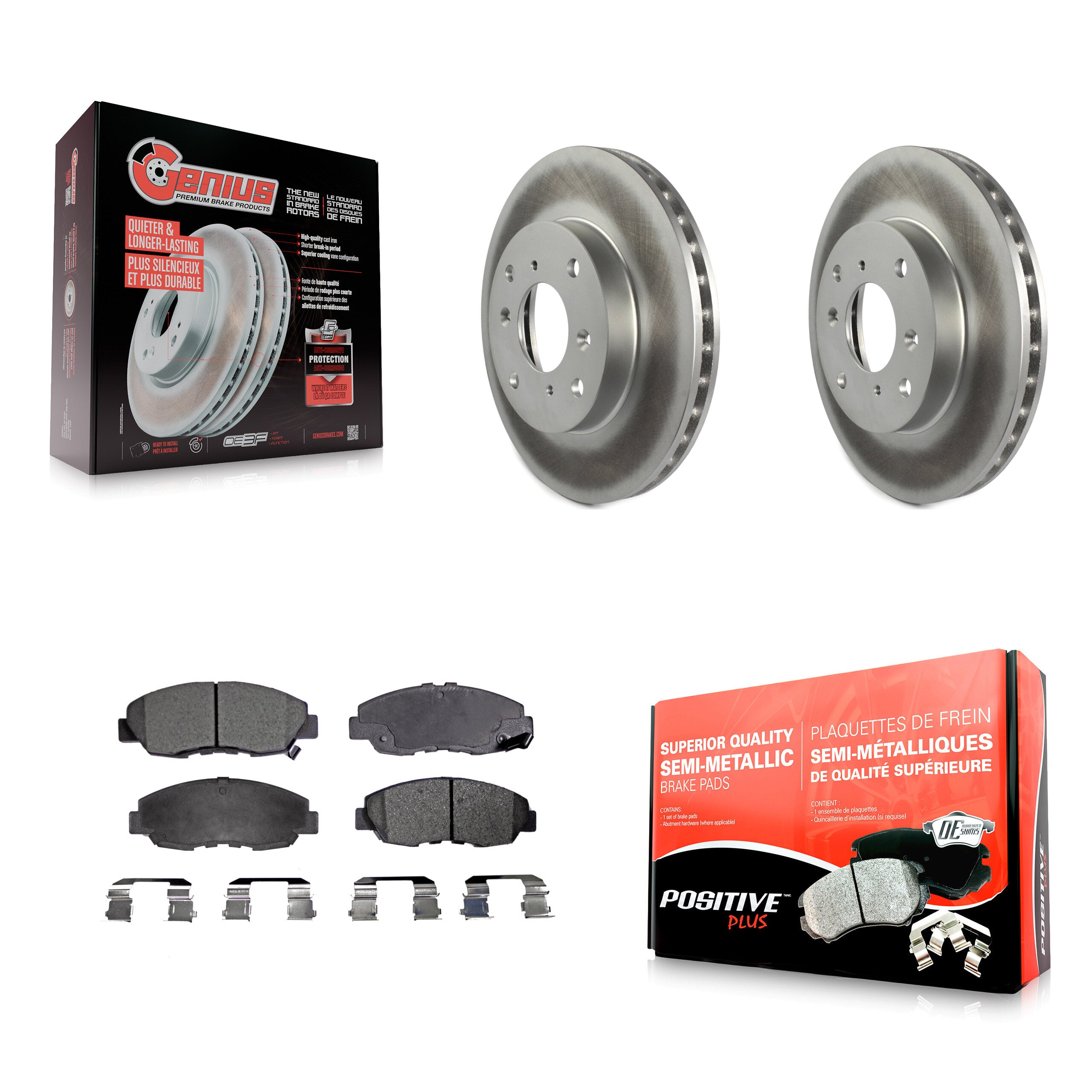 Transit Auto KGF-100205 Disc Brake Kit for 1998-2002 Honda Accord - Front