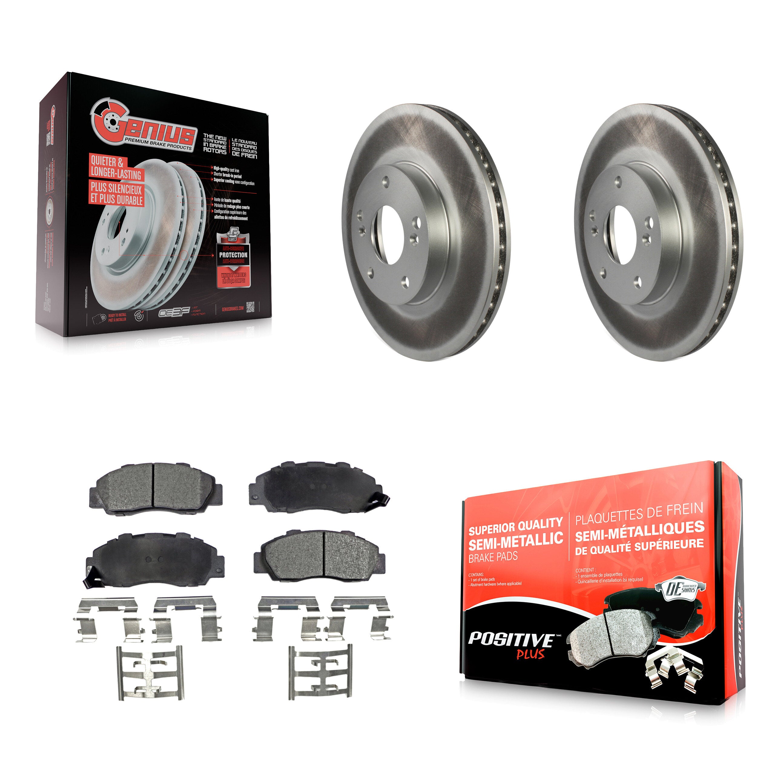 Transit Auto KGF-100209 Disc Brake Kit for 1998-2002 Honda Accord - Front