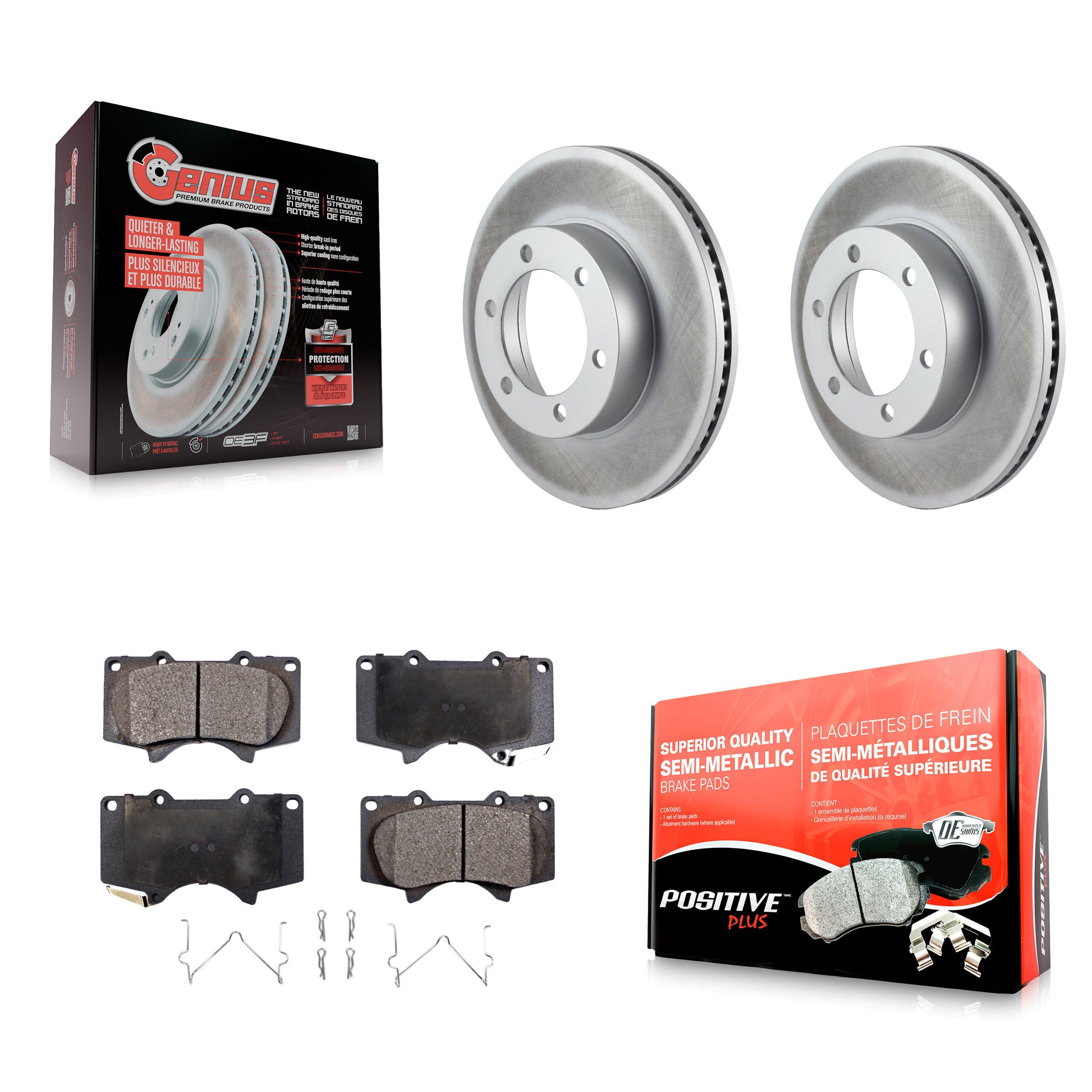 Transit Auto KGF-100231 Disc Brake Kit for 2000-2007 Toyota Sequoia, Toyota Tundra - Front