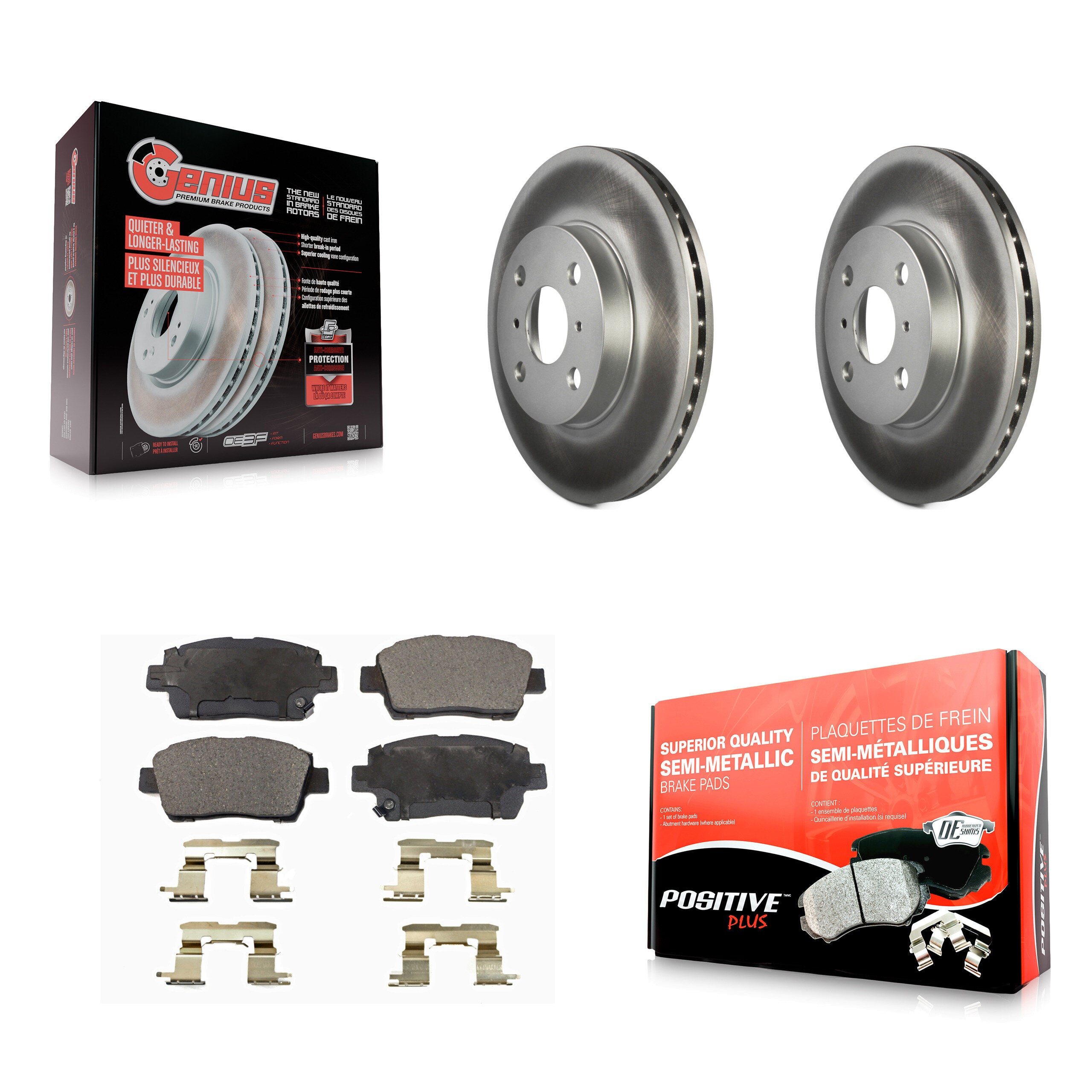 Transit Auto KGF-100233 Disc Brake Kit for 2000-2005 Toyota Echo, Toyota MR2 Spyder - Front