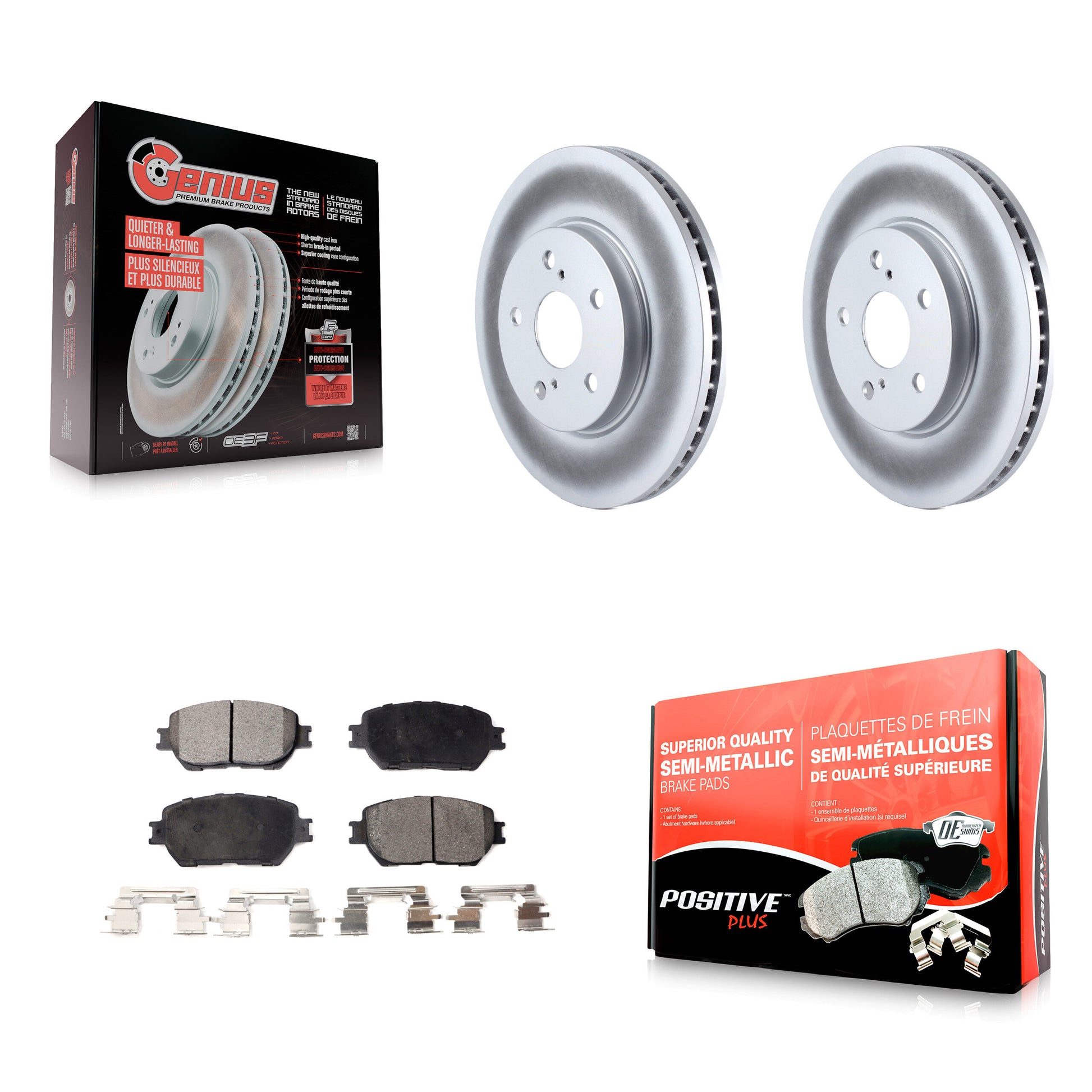 Transit Auto KGF-100257 Disc Brake Kit for 2002-2006 Toyota Camry - Front