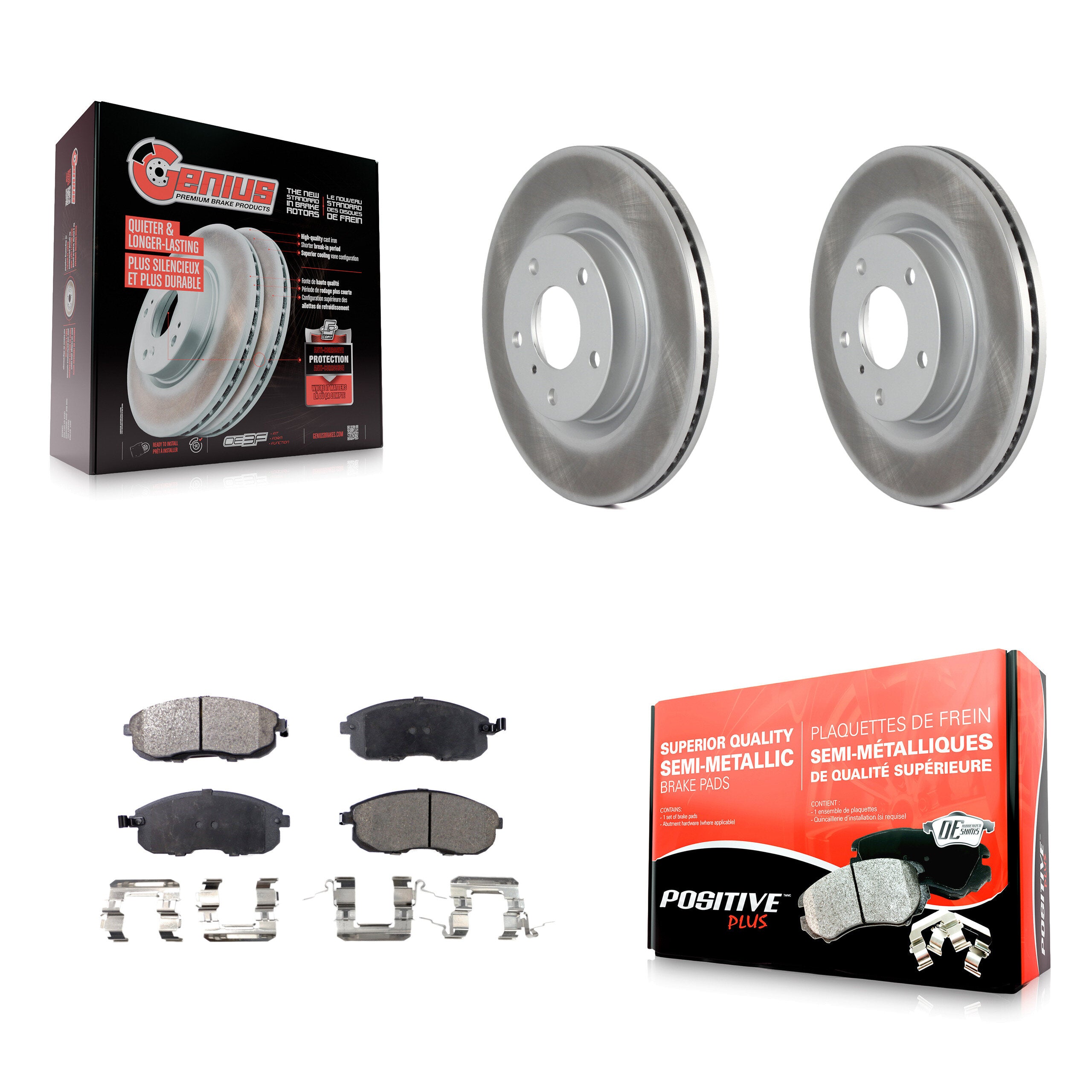 Transit Auto KGF-100270 Disc Brake Kit for 2003-2005 INFINITI G35, Nissan 350Z - Front