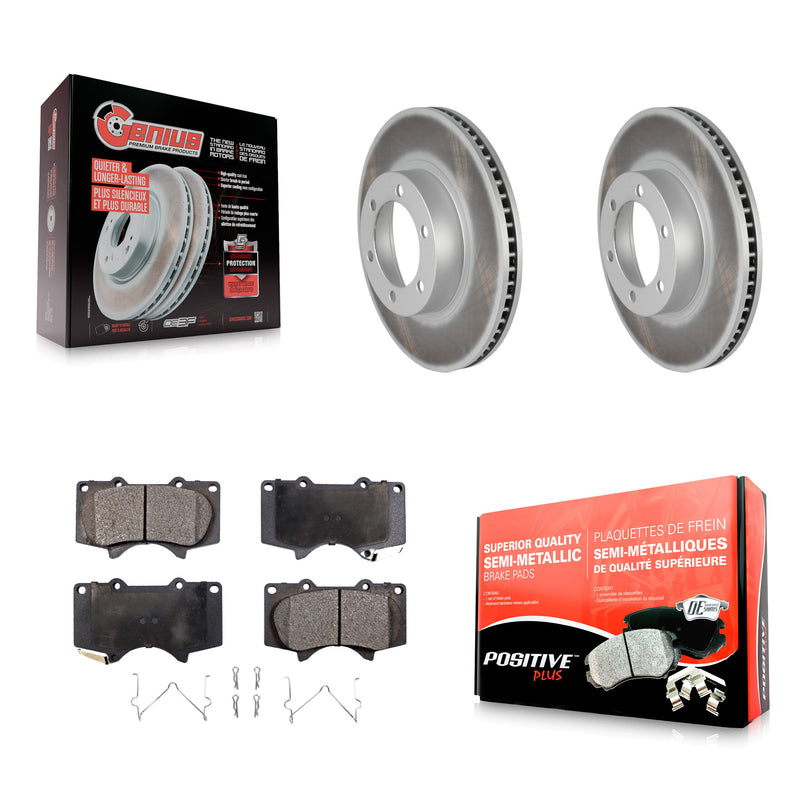 Transit Auto KGF-100280 Disc Brake Kit for 2003-2009 Toyota 4Runner, Lexus GX470 - Front