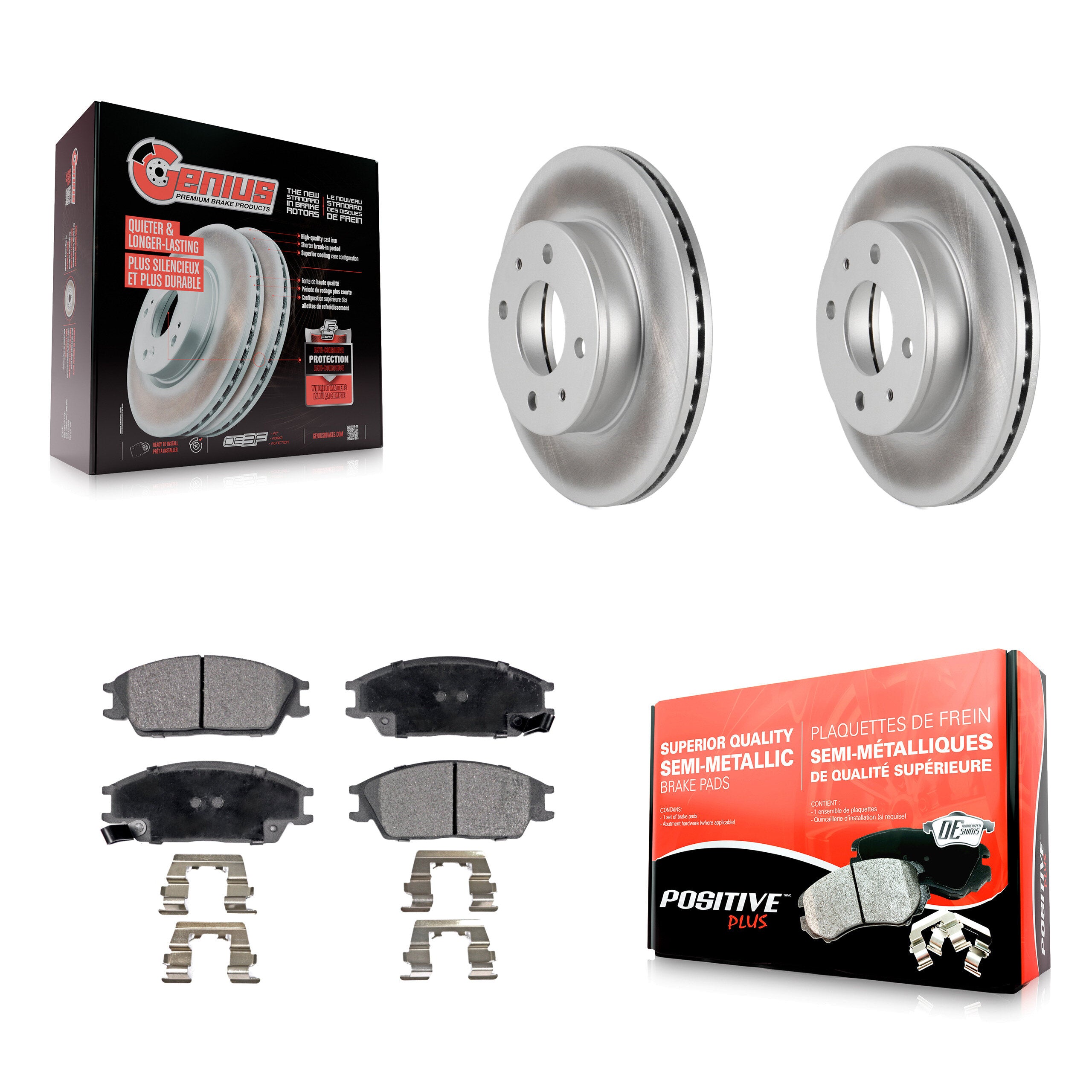 Transit Auto KGF-100283 Disc Brake Kit for 2000-2005 Hyundai Accent - Front
