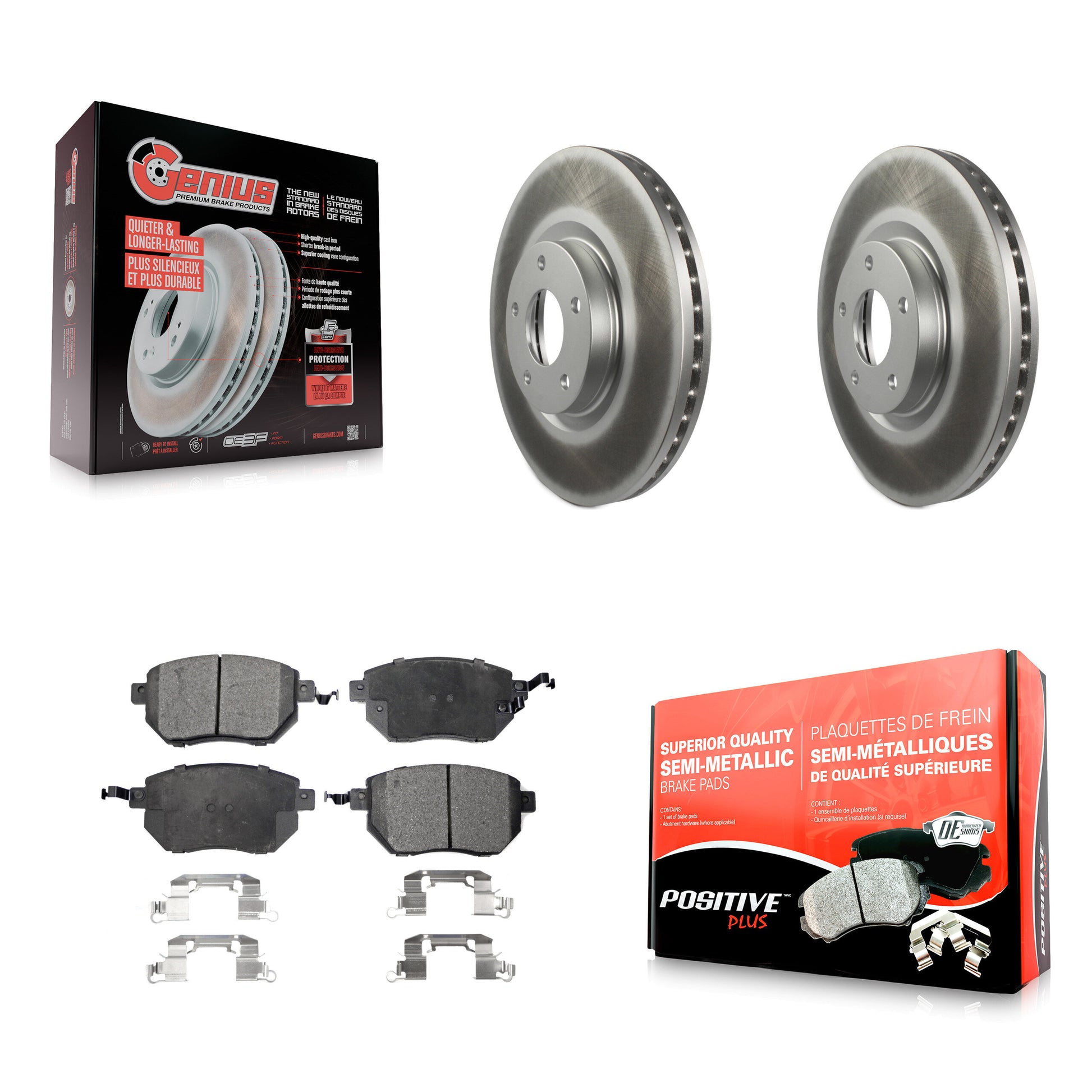 Transit Auto KGF-100285 Disc Brake Kit for 2003-2005 INFINITI FX35, INFINITI FX45 and More - Front