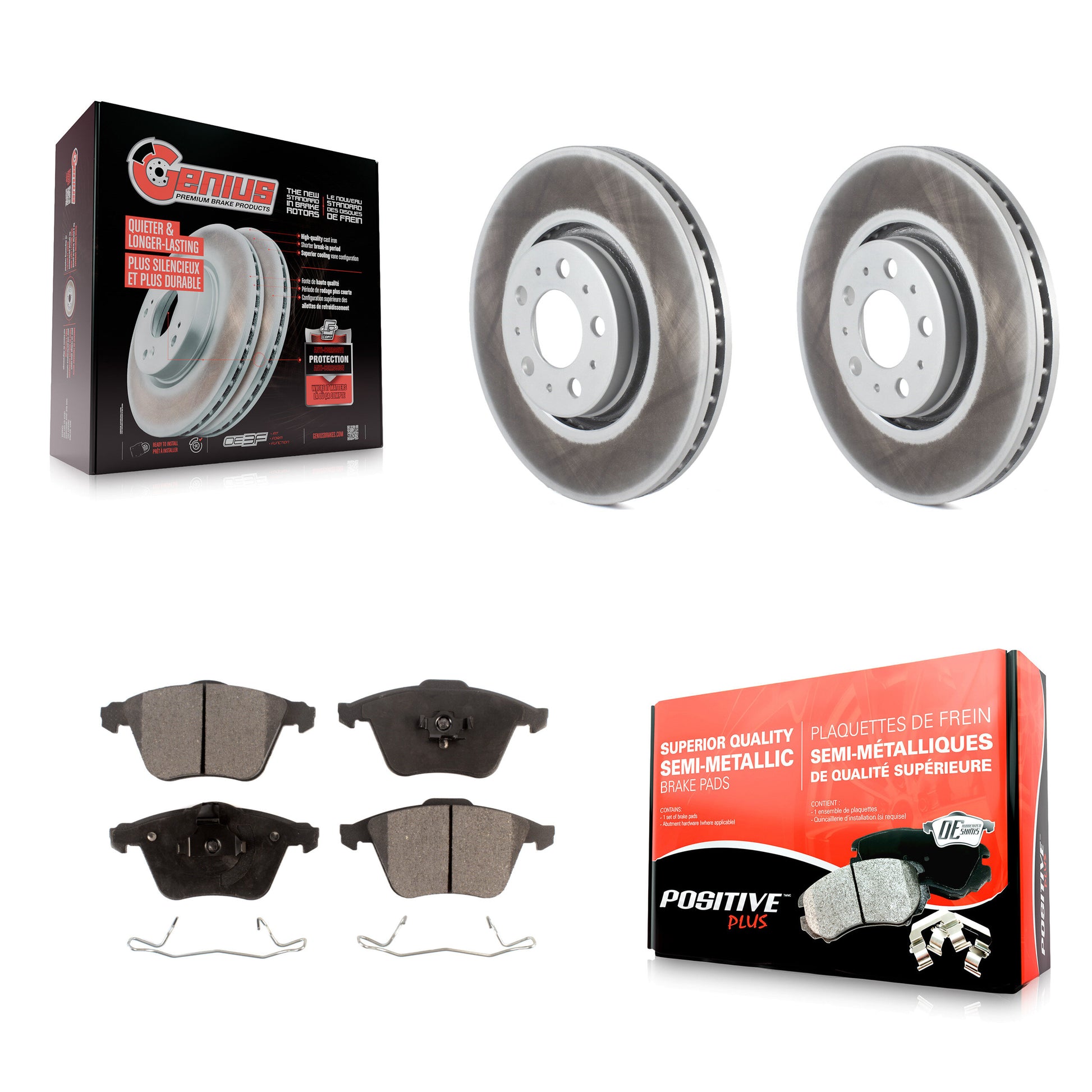 Transit Auto KGF-100288 Disc Brake Kit for 2003-2014 Volvo S60, Volvo XC90 - Front
