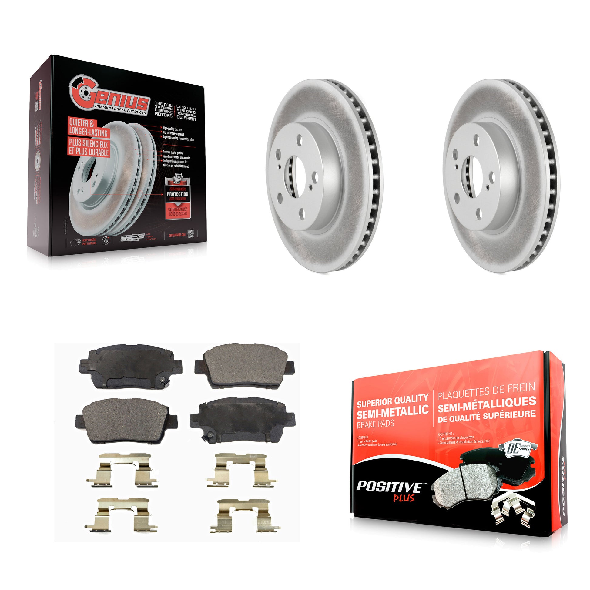 Transit Auto KGF-100297 Disc Brake Kit for 2004-2009 Toyota Prius - Front