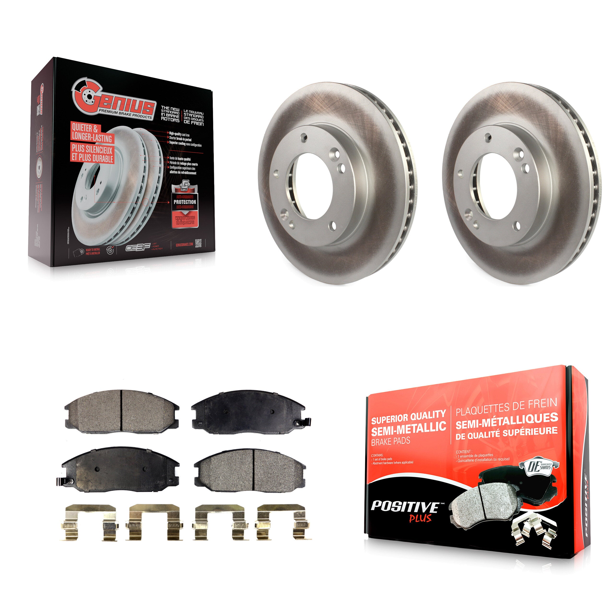 Transit Auto KGF-100303 Disc Brake Kit for 2003-2006 Kia Sorento - Front