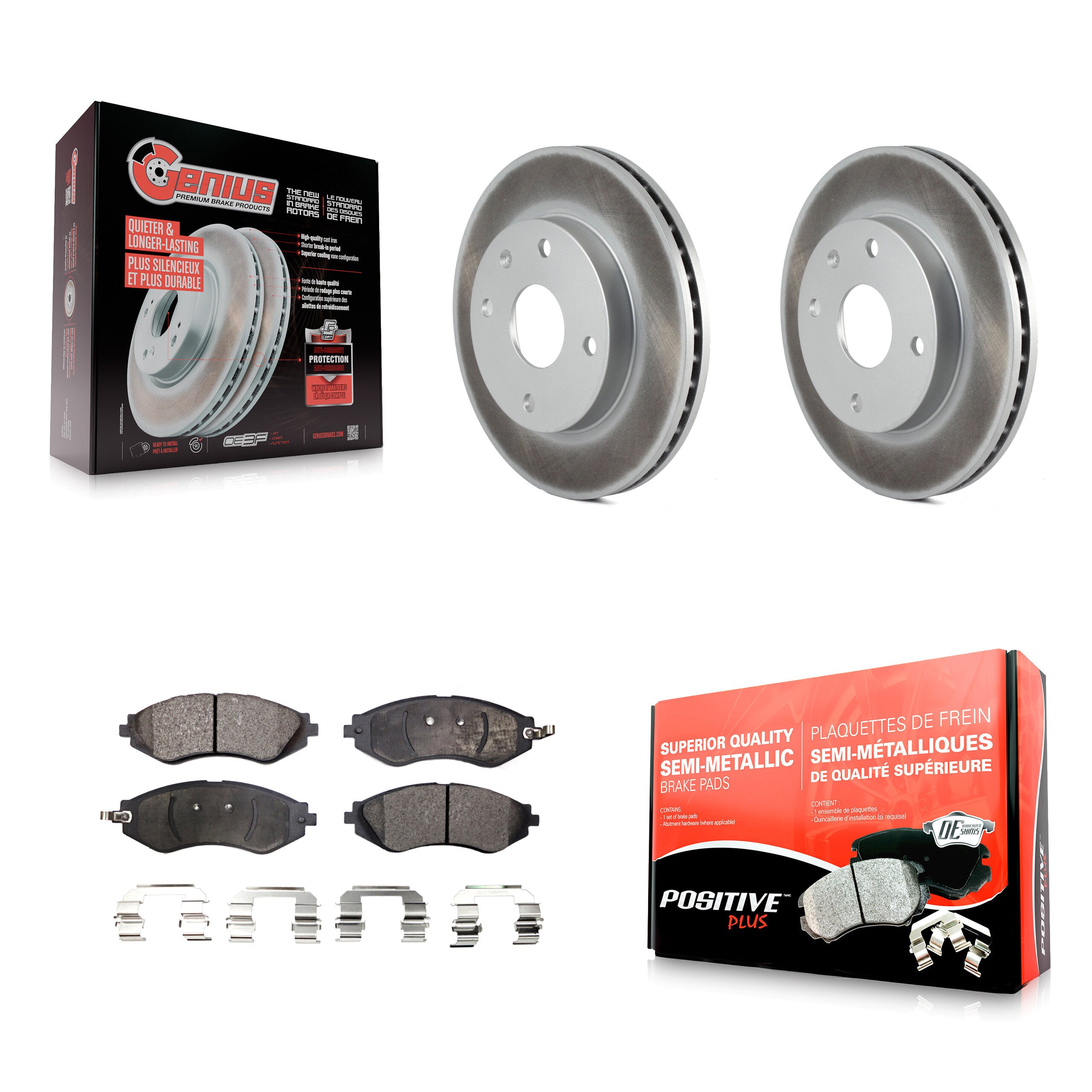 Transit Auto KGF-100306 Disc Brake Kit for 2004-2008 Suzuki Reno, Chevrolet Optra, Suzuki Forenza - Front