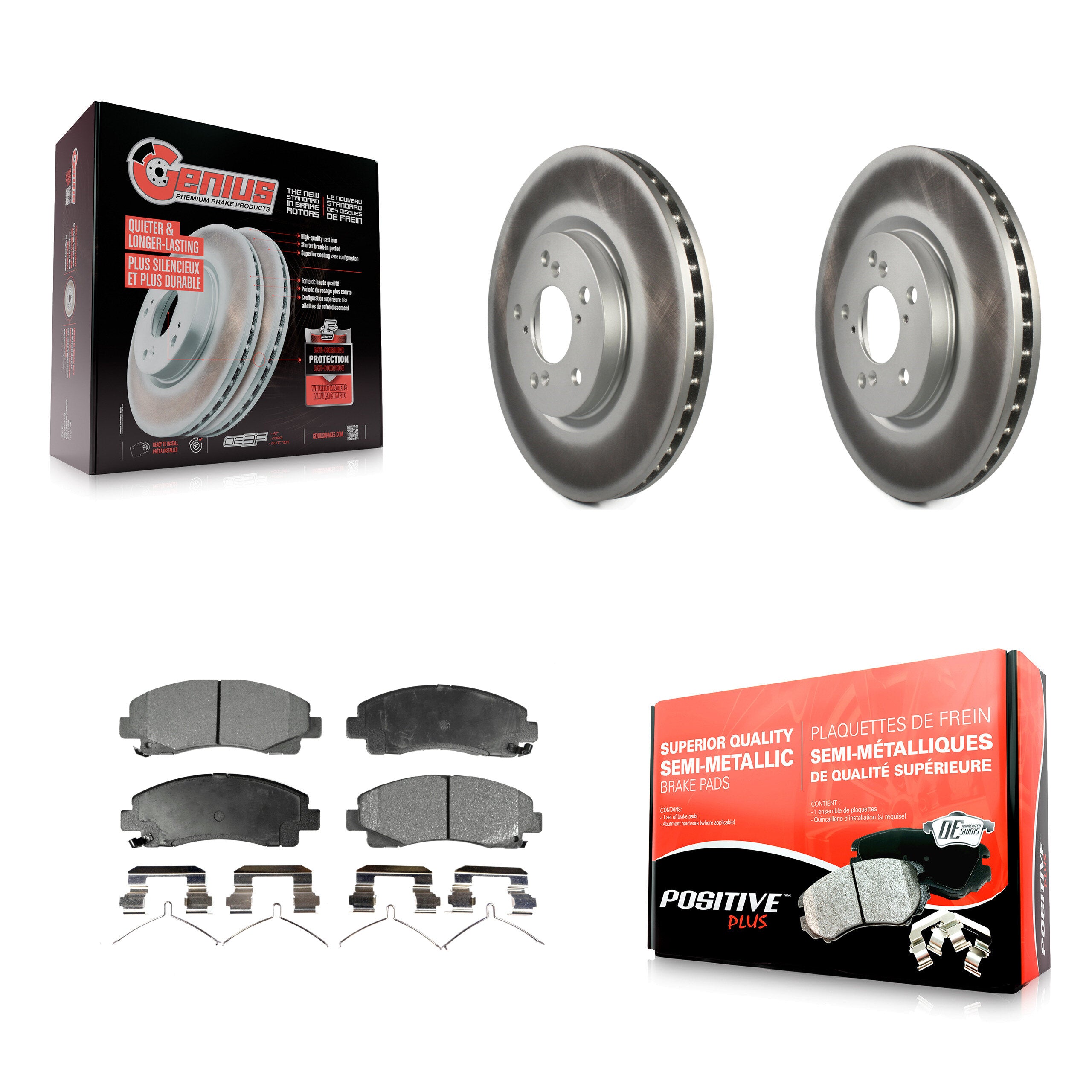 Transit Auto KGF-100309 Disc Brake Kit for 2006-2014 Honda Ridgeline - Front