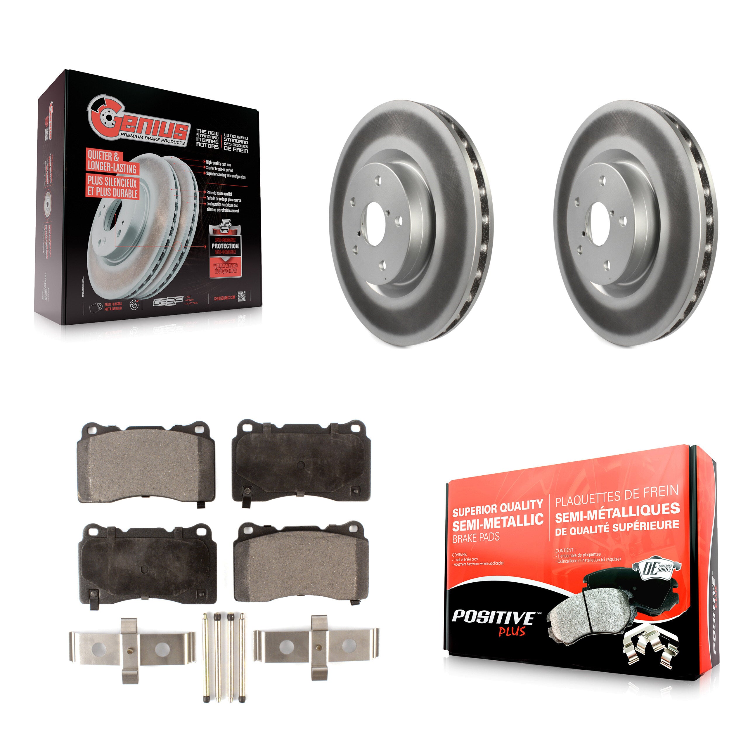 Transit Auto KGF-100310 Disc Brake Kit for 2005-2017 Subaru WRX, Subaru WRX STI, Subaru Impreza - Front