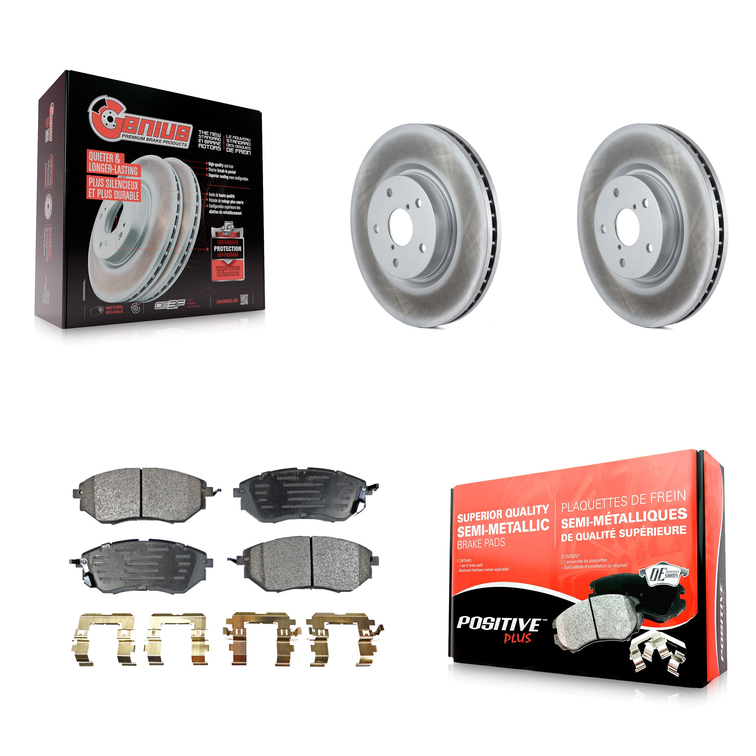 Transit Auto KGF-100317 Disc Brake Kit for 2006-2021 Subaru Legacy, Subaru Outback and More - Front