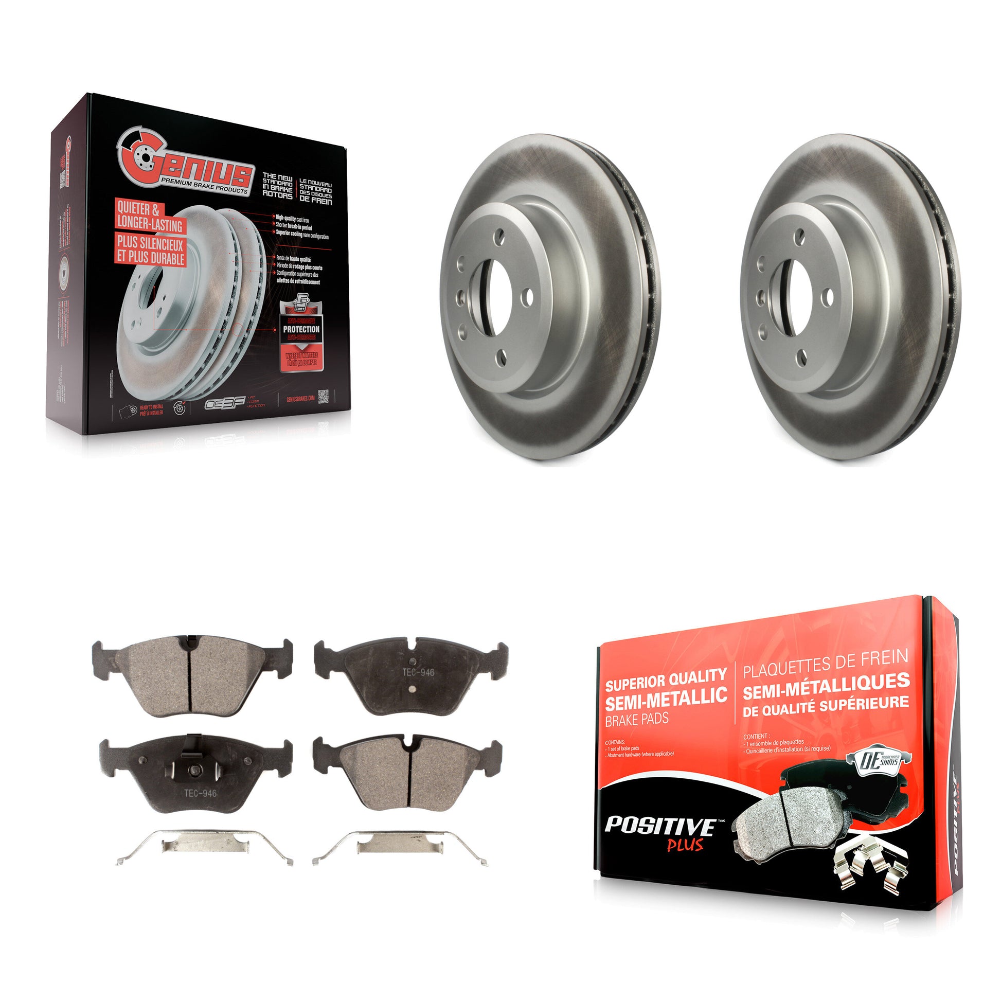 Transit Auto KGF-100325 Disc Brake Kit for 2004-2010 BMW X3 - Front