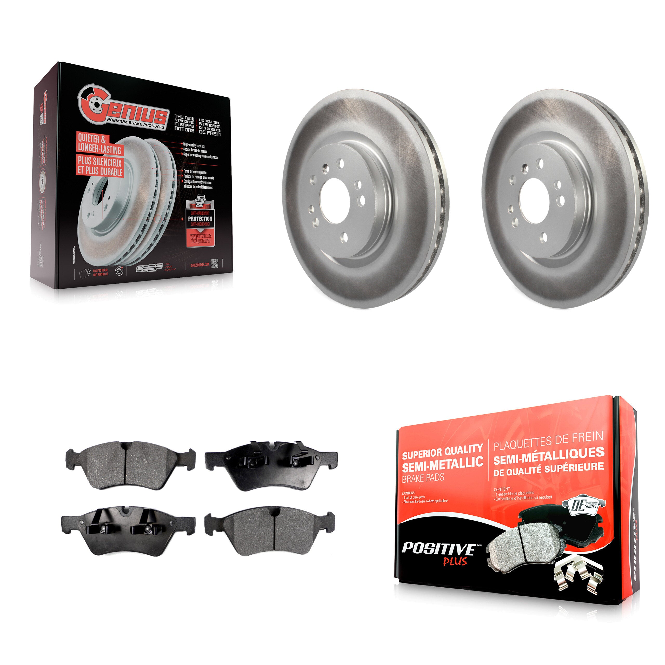 Transit Auto KGF-100328 Disc Brake Kit for 2006-2012 Mercedes-Benz ML350, Mercedes-Benz ML450 and More - Front