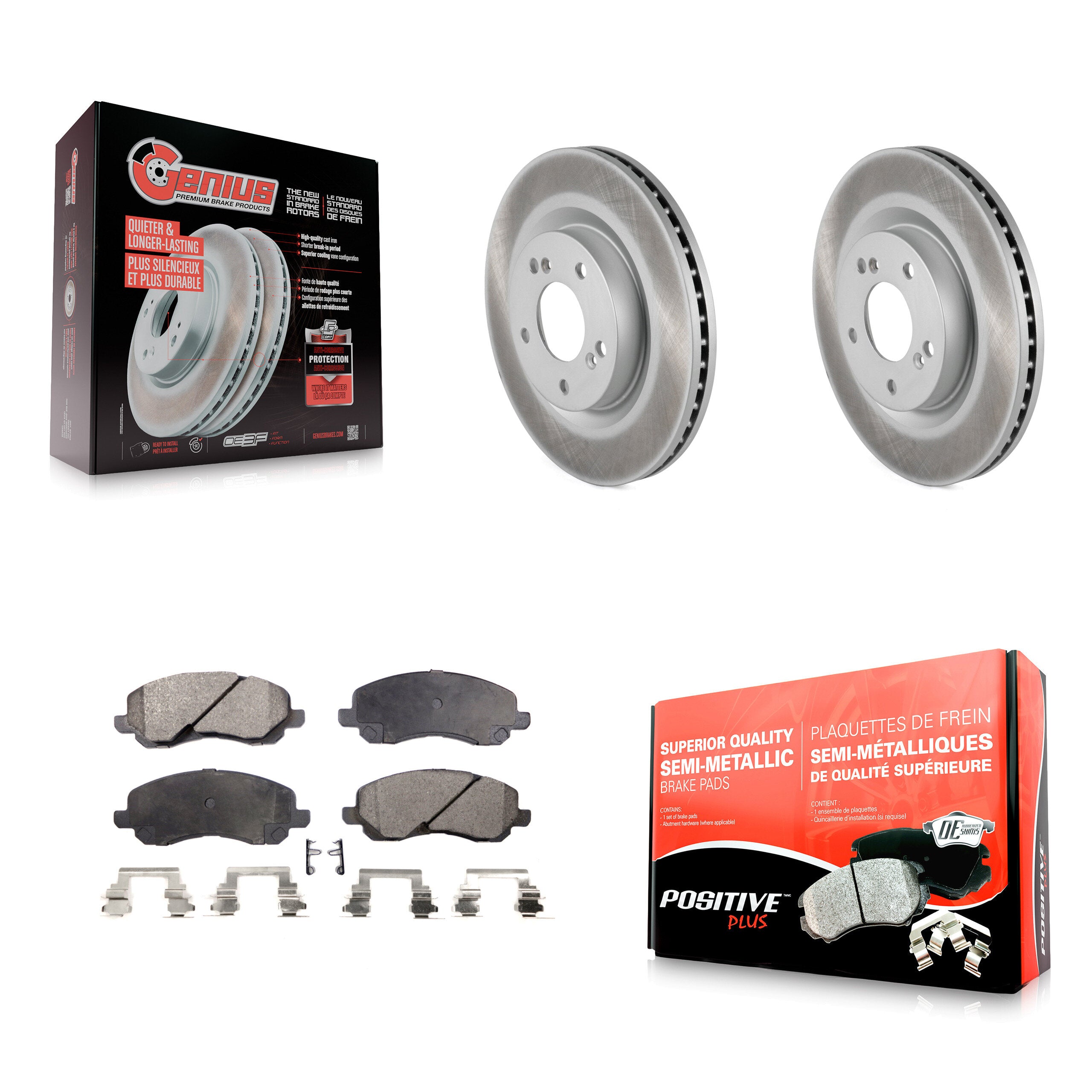 Transit Auto KGF-100330 Disc Brake Kit for 2004-2012 Mitsubishi Galant, Mitsubishi Eclipse - Front