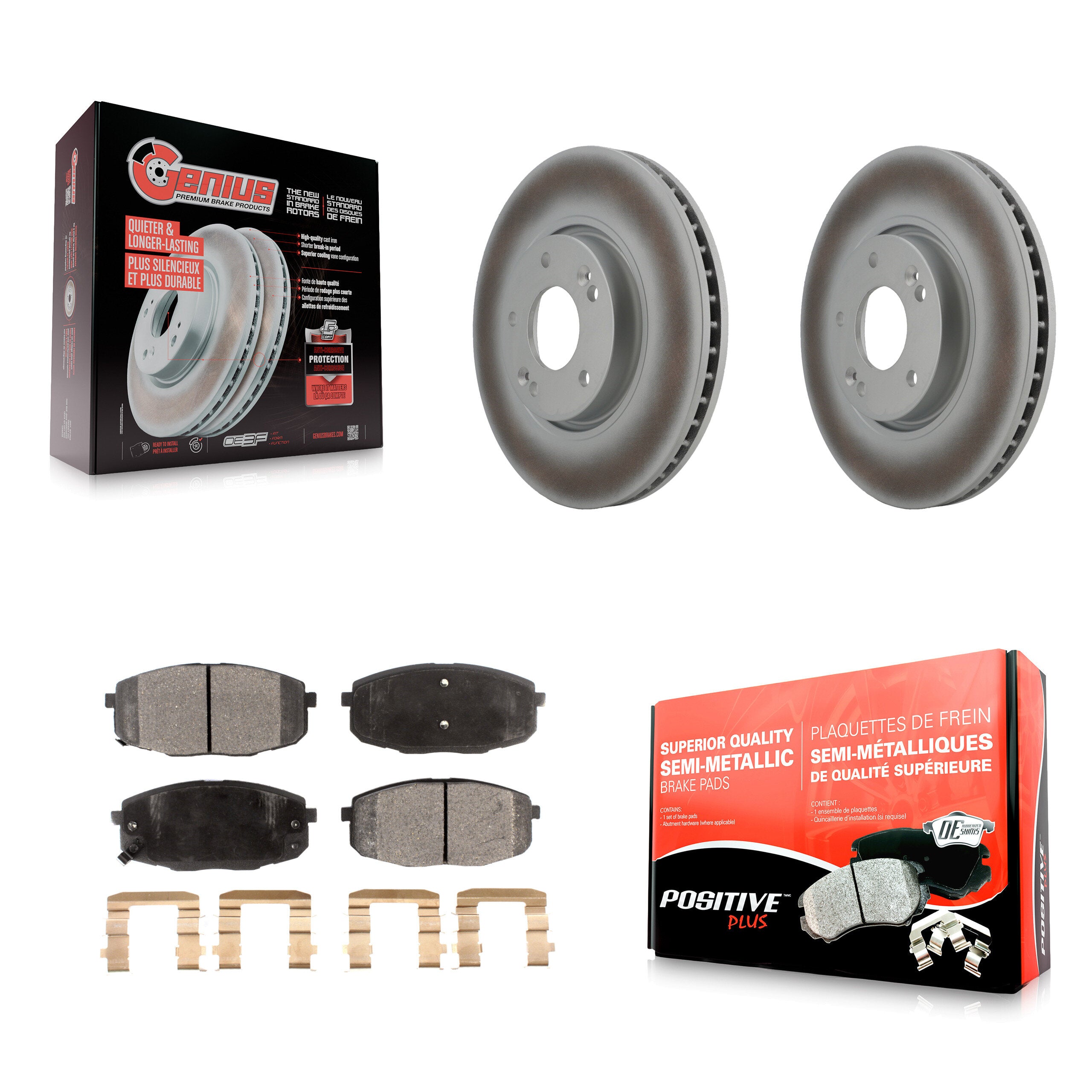 Transit Auto KGF-100334 Disc Brake Kit for 2010-2013 Kia Forte5, Kia Forte, Kia Forte Koup - Front