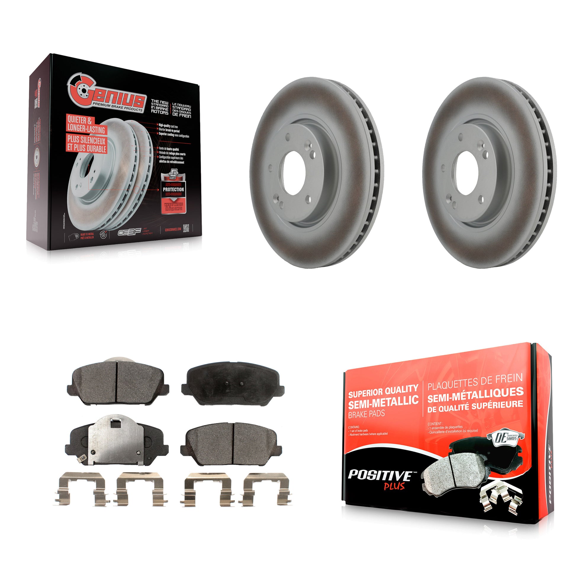 Transit Auto KGF-100340 Disc Brake Kit for 2014-2016 Kia Forte, Kia Forte Koup, Kia Forte5 - Front
