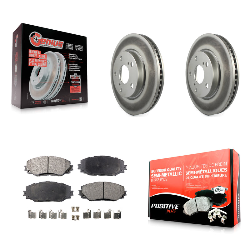 Transit Auto KGF-100352 Disc Brake Kit for 2006-2018 Toyota RAV4, Toyota Prius V and More - Front