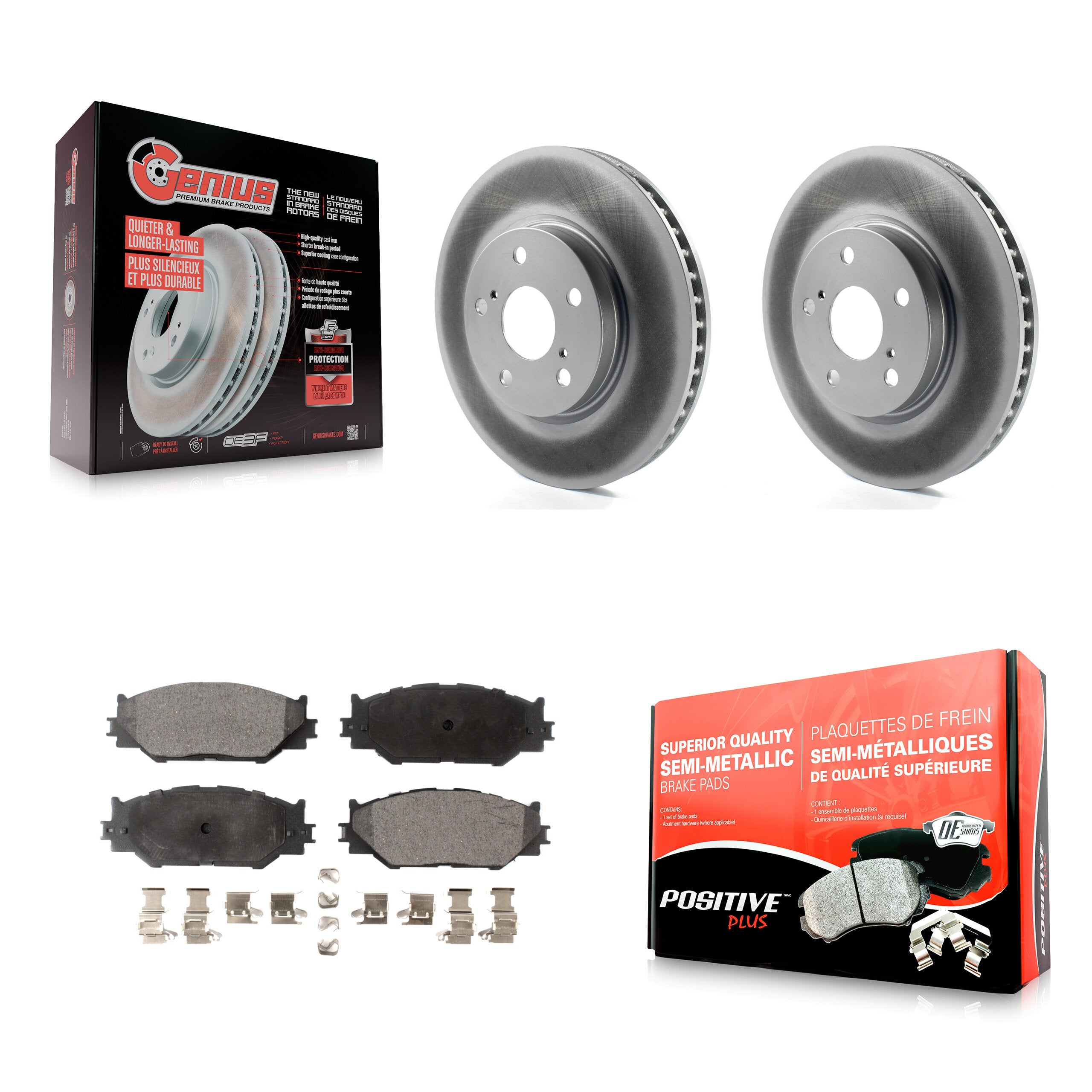 Transit Auto KGF-100356 Disc Brake Kit for 2006-2015 Lexus IS250 - Front