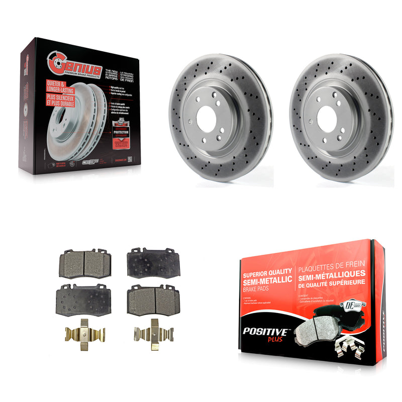 Transit Auto KGF-100362 Disc Brake Kit for 2003-2006 Mercedes-Benz SLK350, Mercedes-Benz C230, Mercedes-Benz C320 - Front