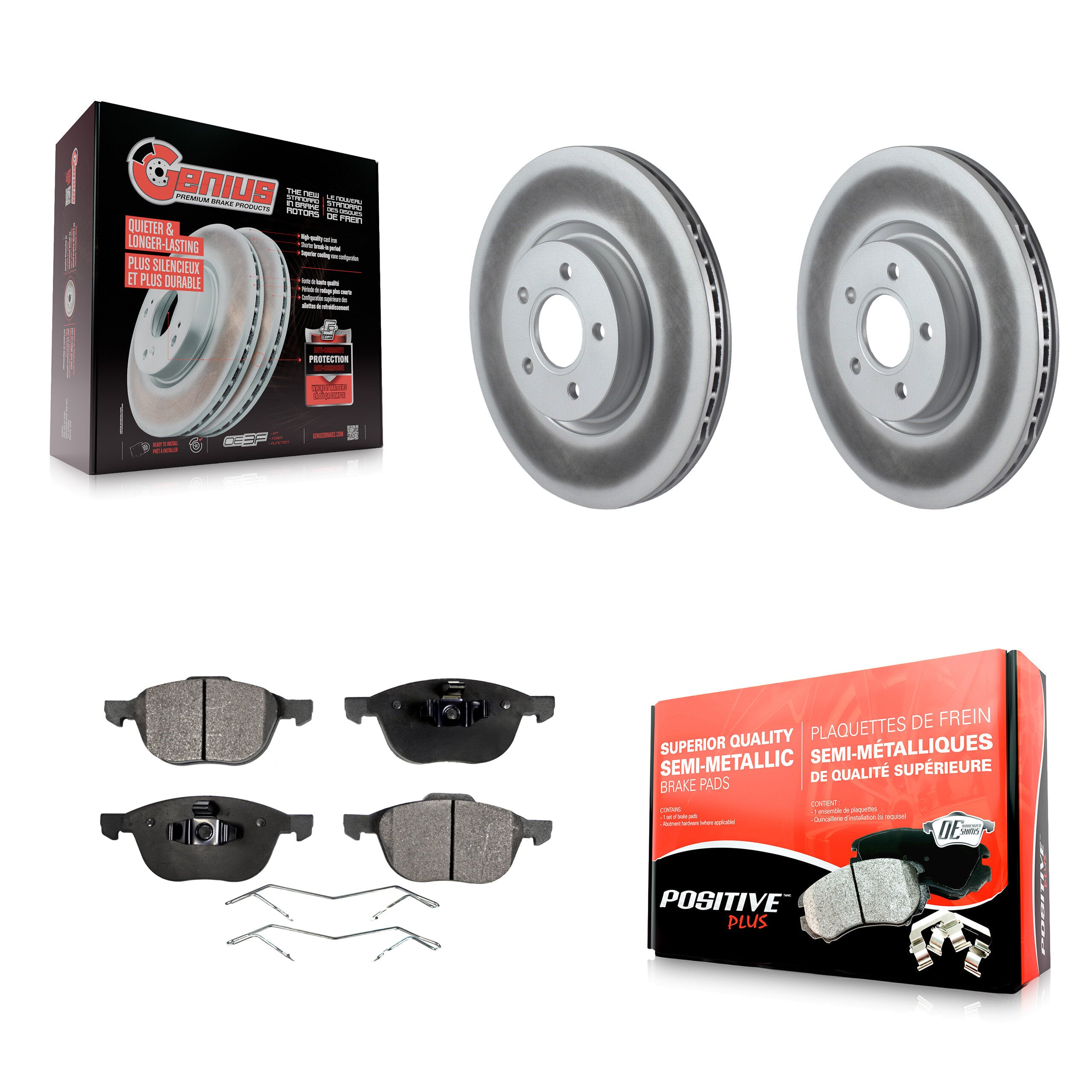 Transit Auto KGF-100371 Disc Brake Kit for 2014 Ford Transit Connect - Front