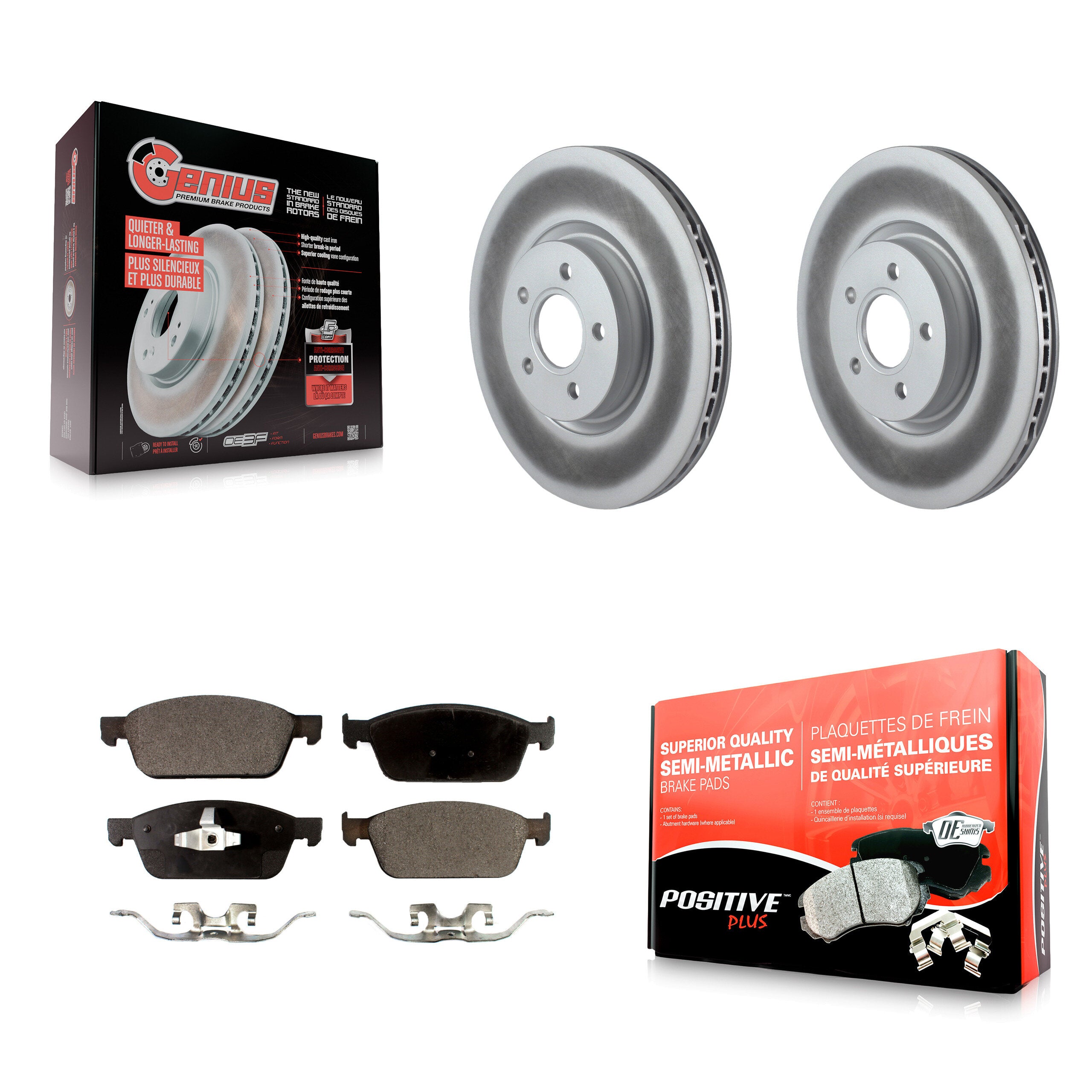 Transit Auto KGF-100373 Disc Brake Kit for 2013-2018 Ford Focus - Front