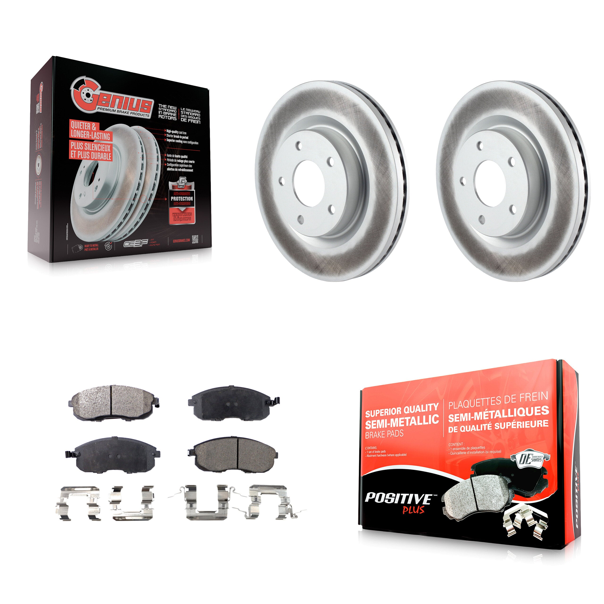Transit Auto KGF-100376 Disc Brake Kit for 2007-2013 Nissan Altima - Front