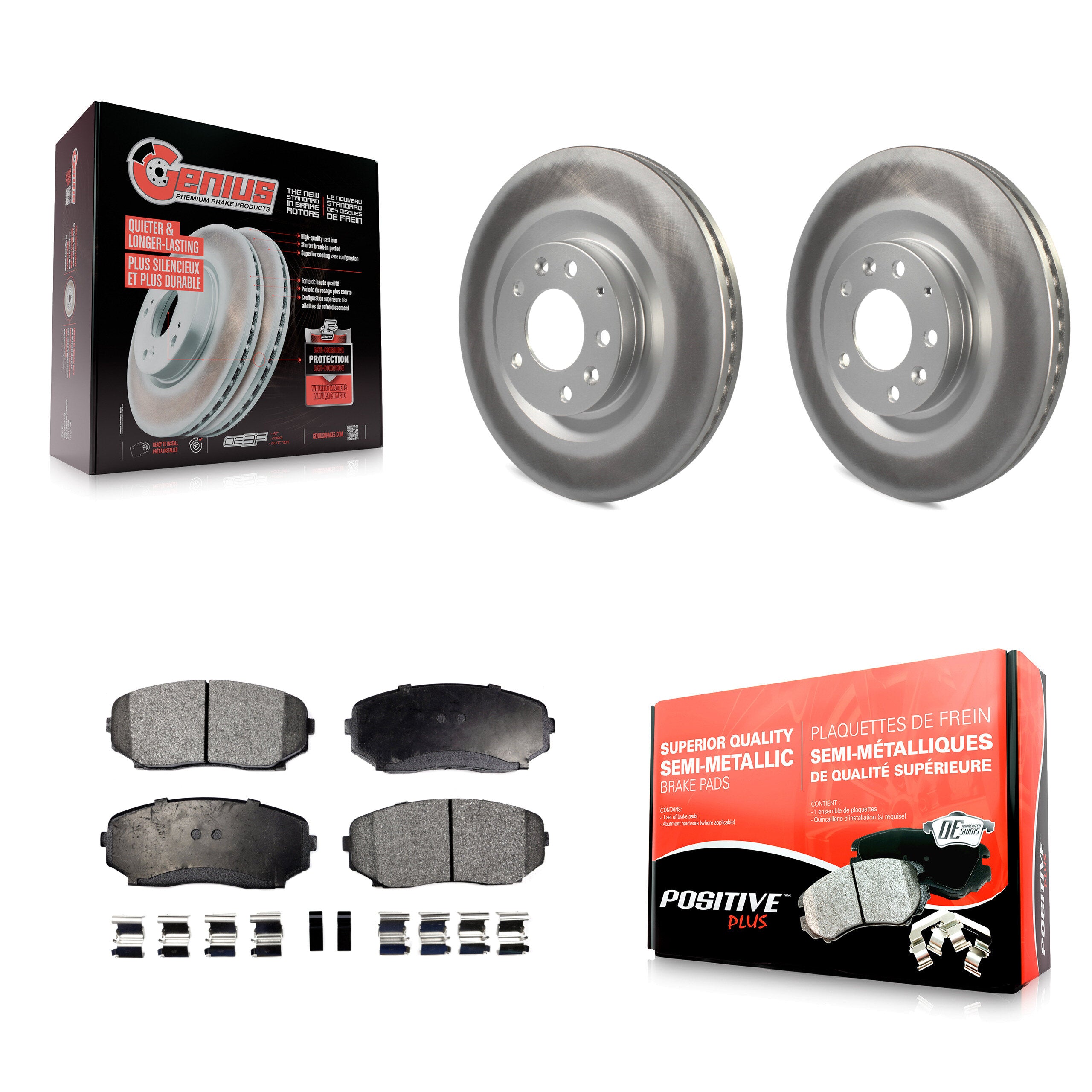 Transit Auto KGF-100379 Disc Brake Kit for 2007-2015 Mazda CX-9 - Front