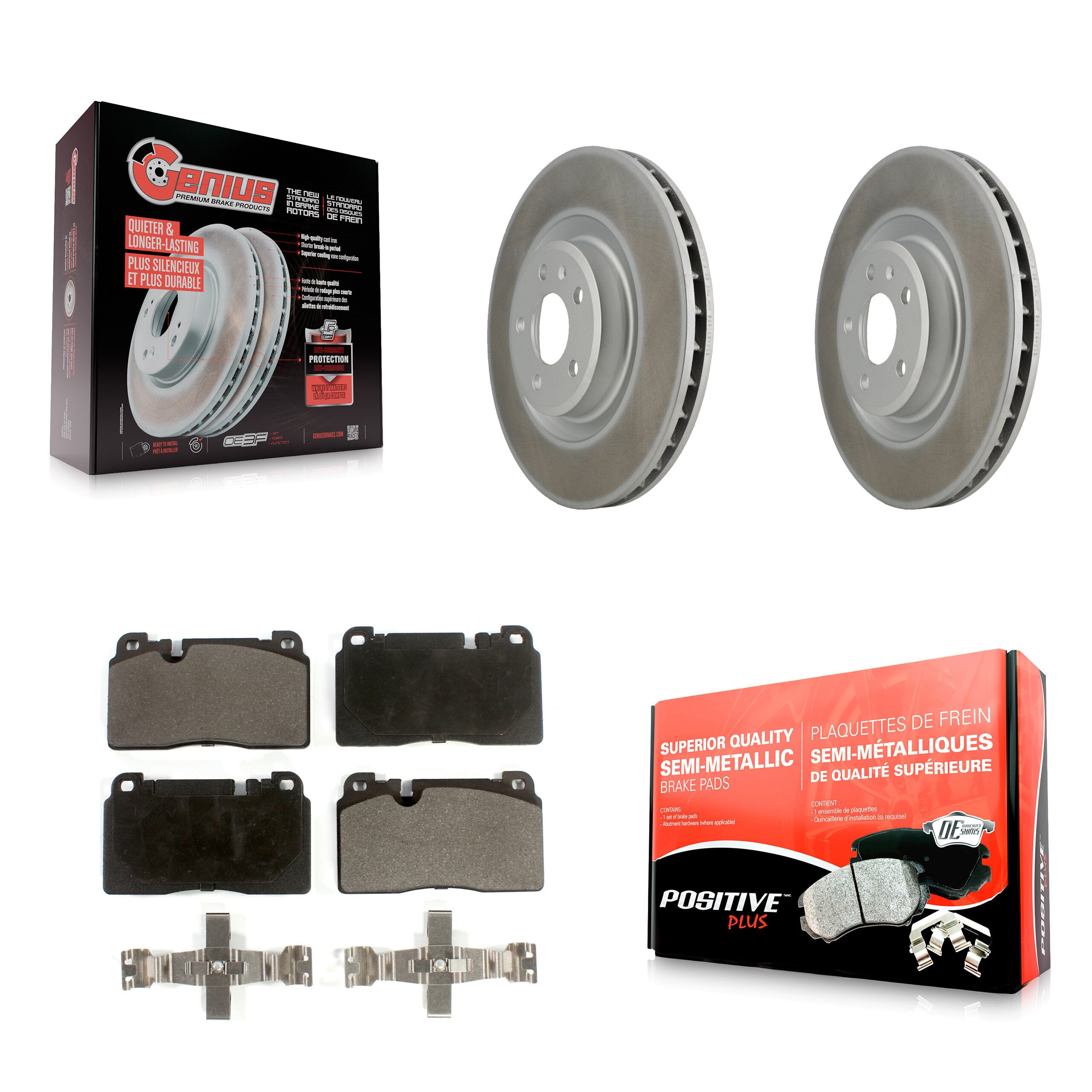 Transit Auto KGF-100412 Disc Brake Kit for 2013-2017 Audi Q5 - Front