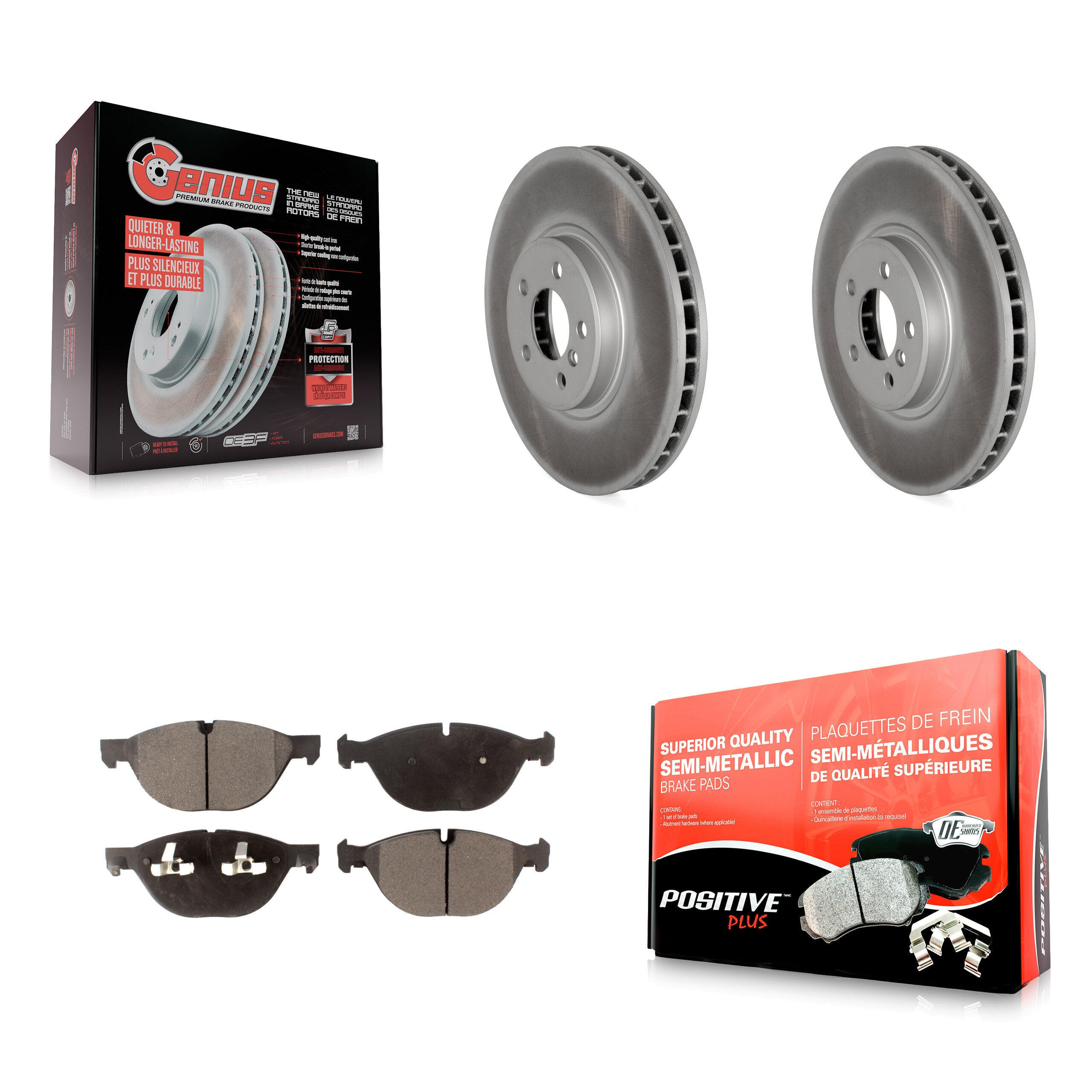 Transit Auto KGF-100417 Disc Brake Kit for 2008-2019 BMW X5, BMW X6 - Front