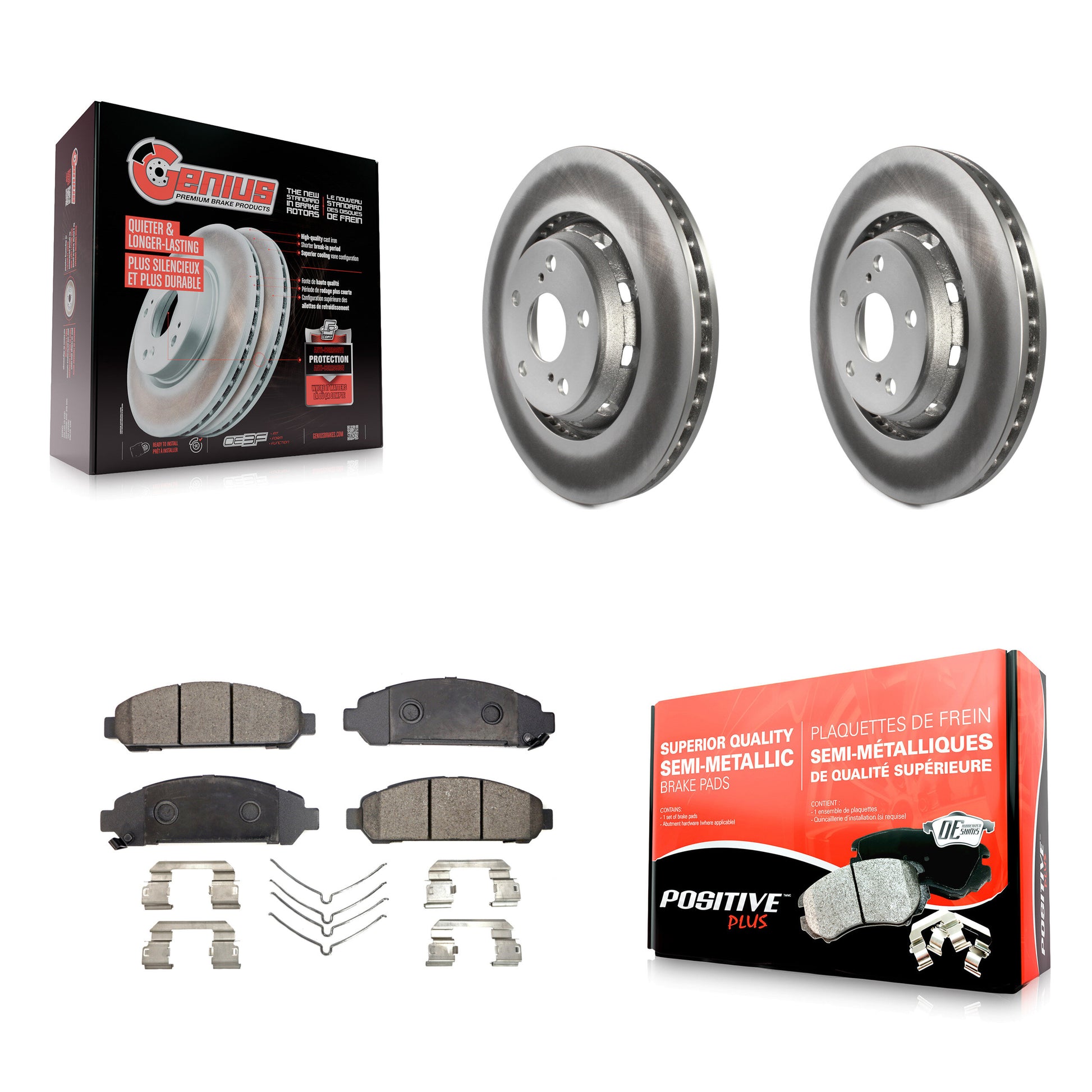Transit Auto KGF-100420 Disc Brake Kit for 2009-2016 Toyota Venza - Front