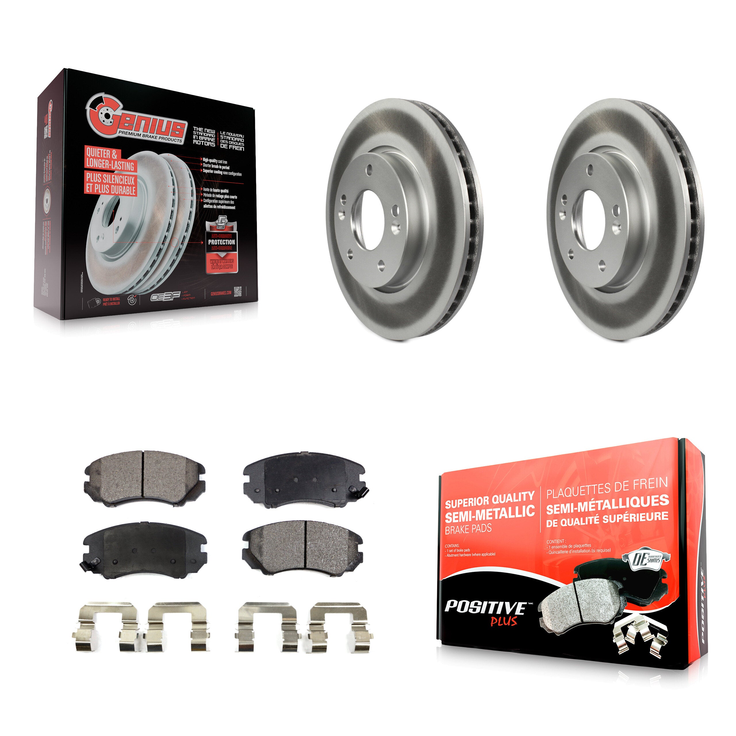 Transit Auto KGF-100426 Disc Brake Kit for 2010-2011 Kia Soul - Front