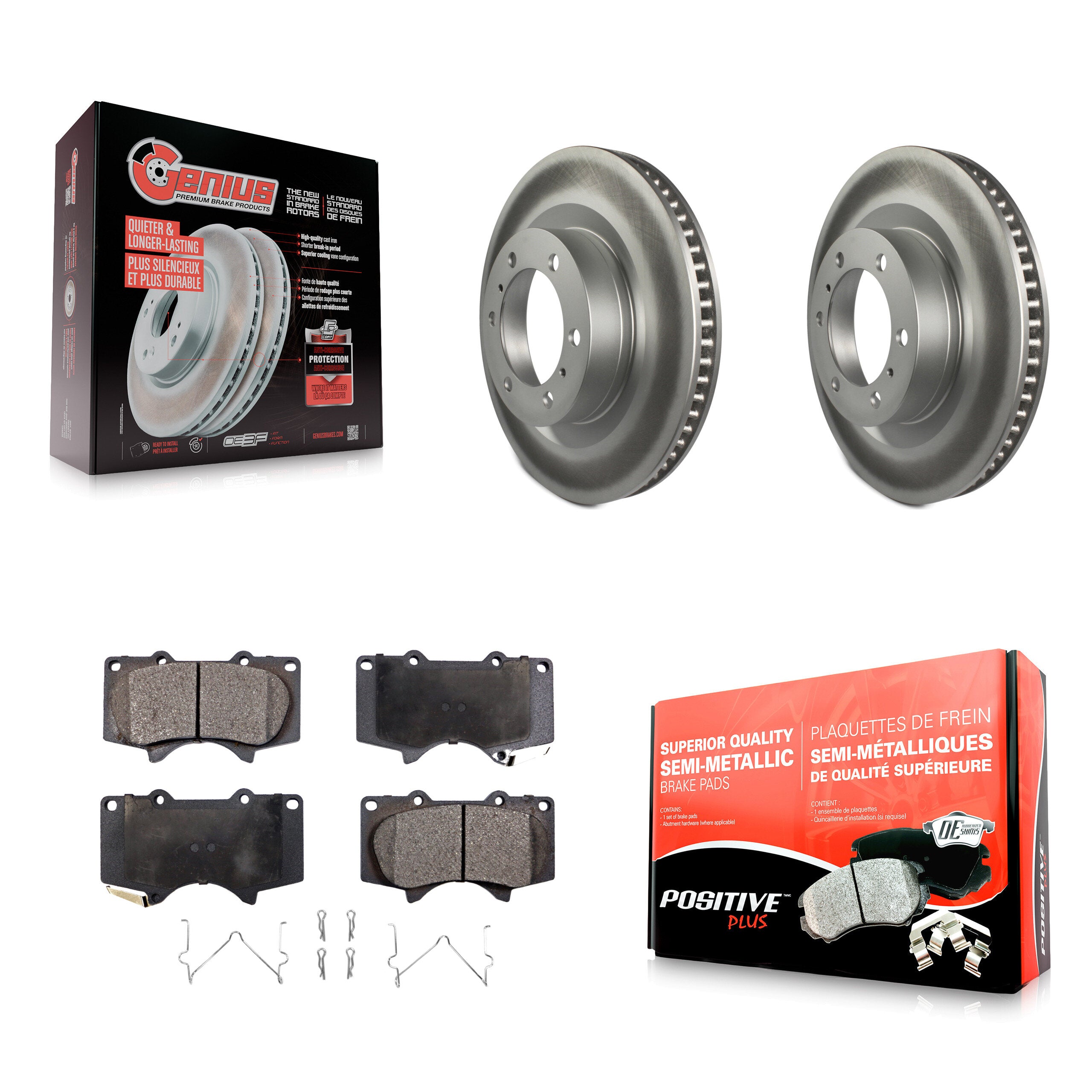 Transit Auto KGF-100432 Disc Brake Kit for 2010-2023 Lexus GX460, Toyota 4Runner - Front