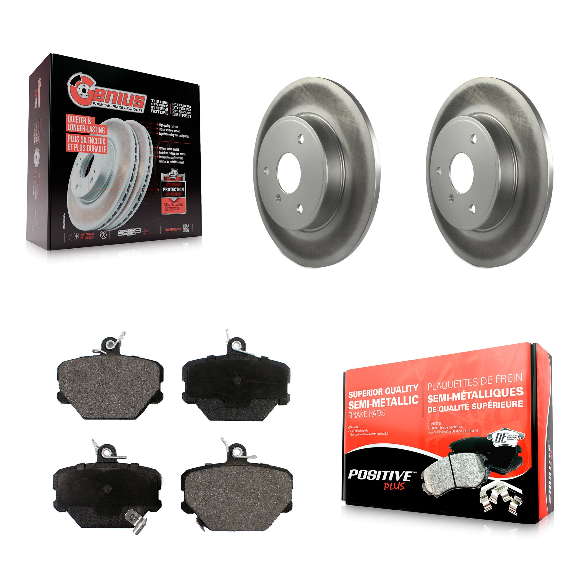 Transit Auto KGF-100439 Disc Brake Kit for 2005-2016 Smart Fortwo - Front