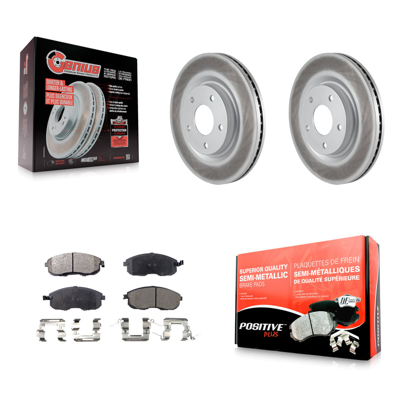 Transit Auto KGF-100444 Disc Brake Kit for 2011-2019 Nissan Juke, Nissan Sentra - Front